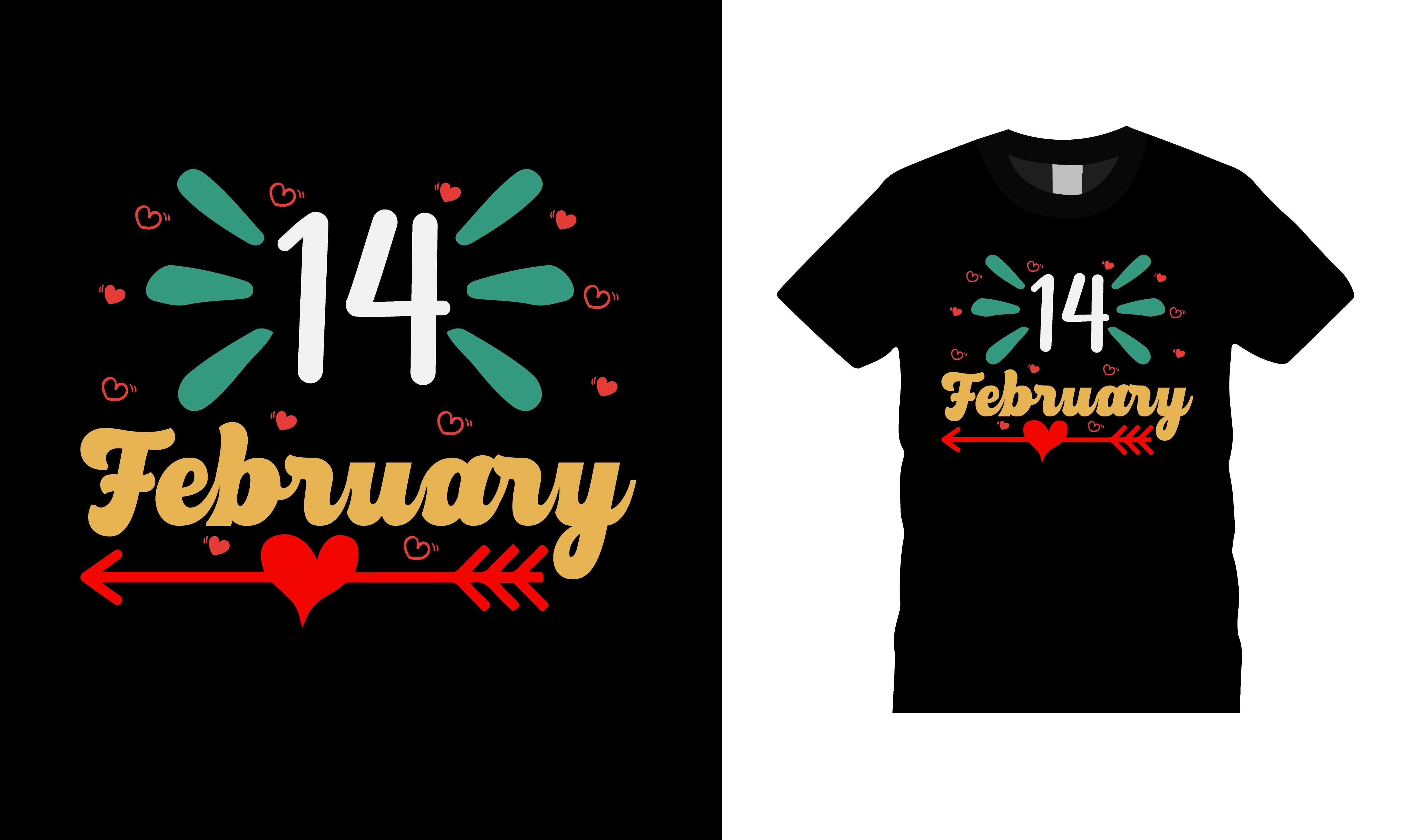 14 February T-shirt Design