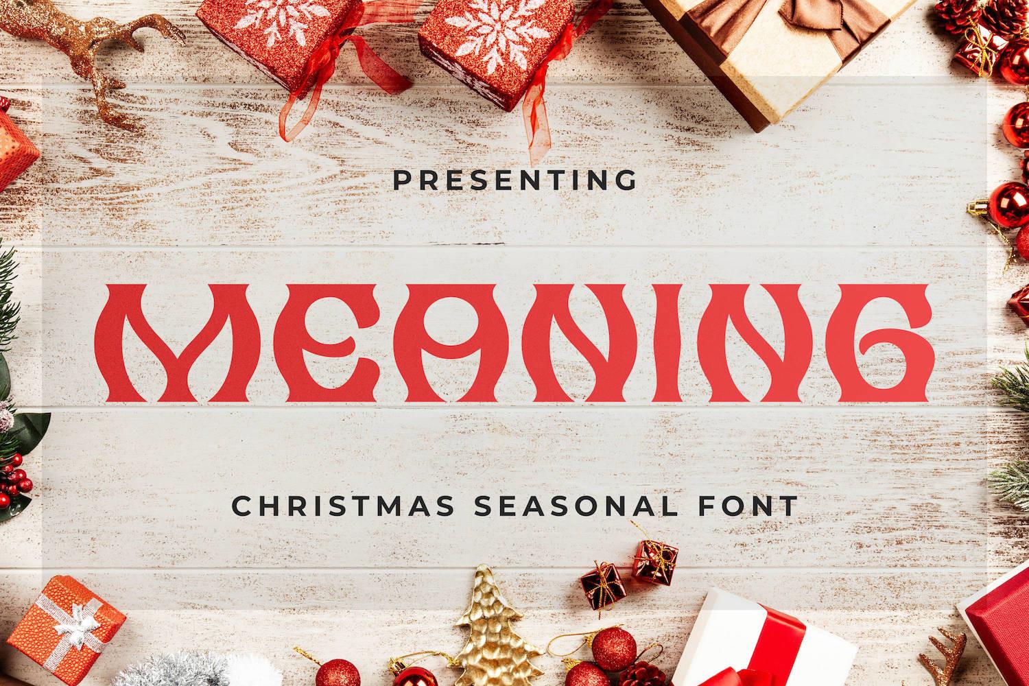 Meaning Font