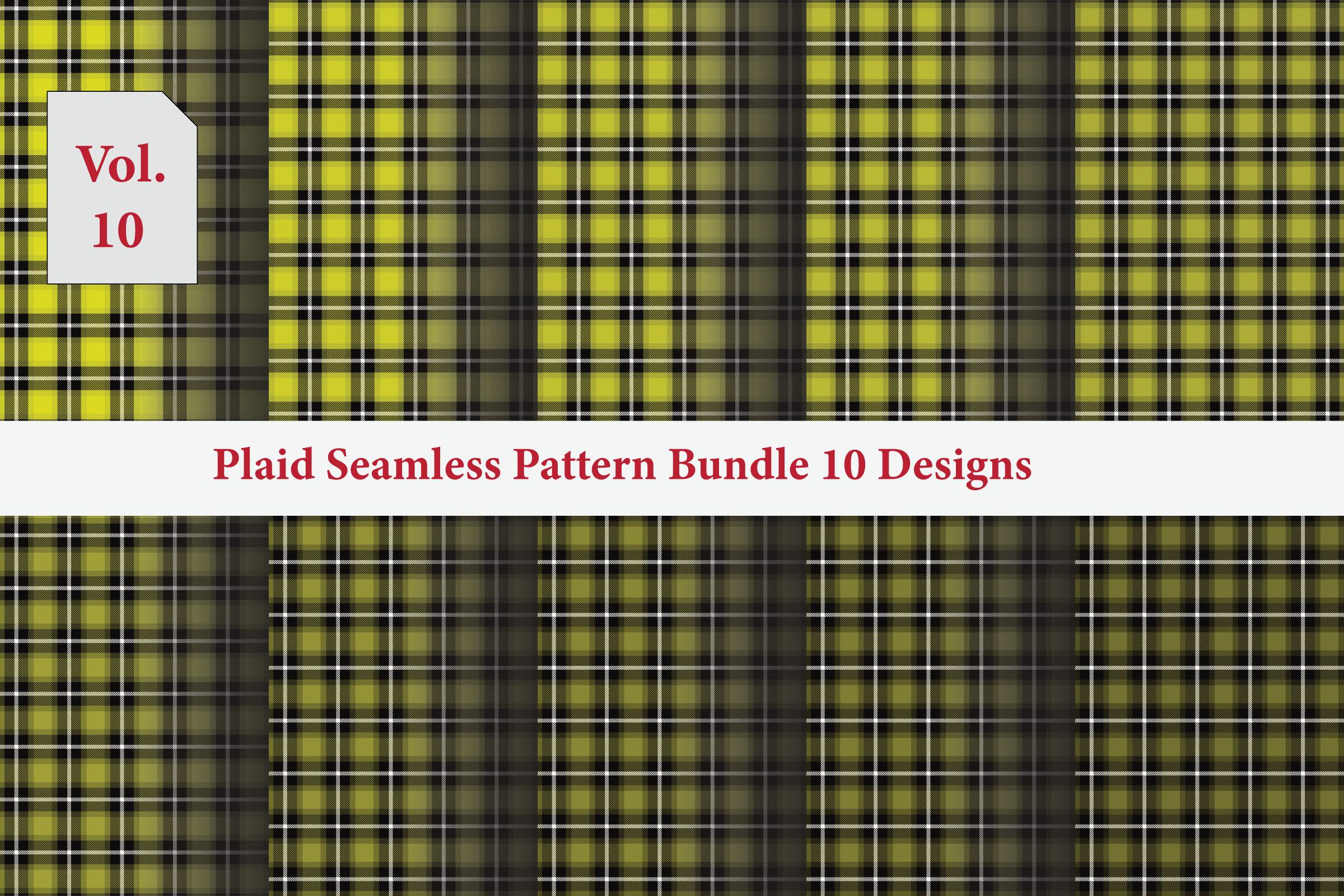 Plaid Pattern Bundle 10 Designs Vol.10