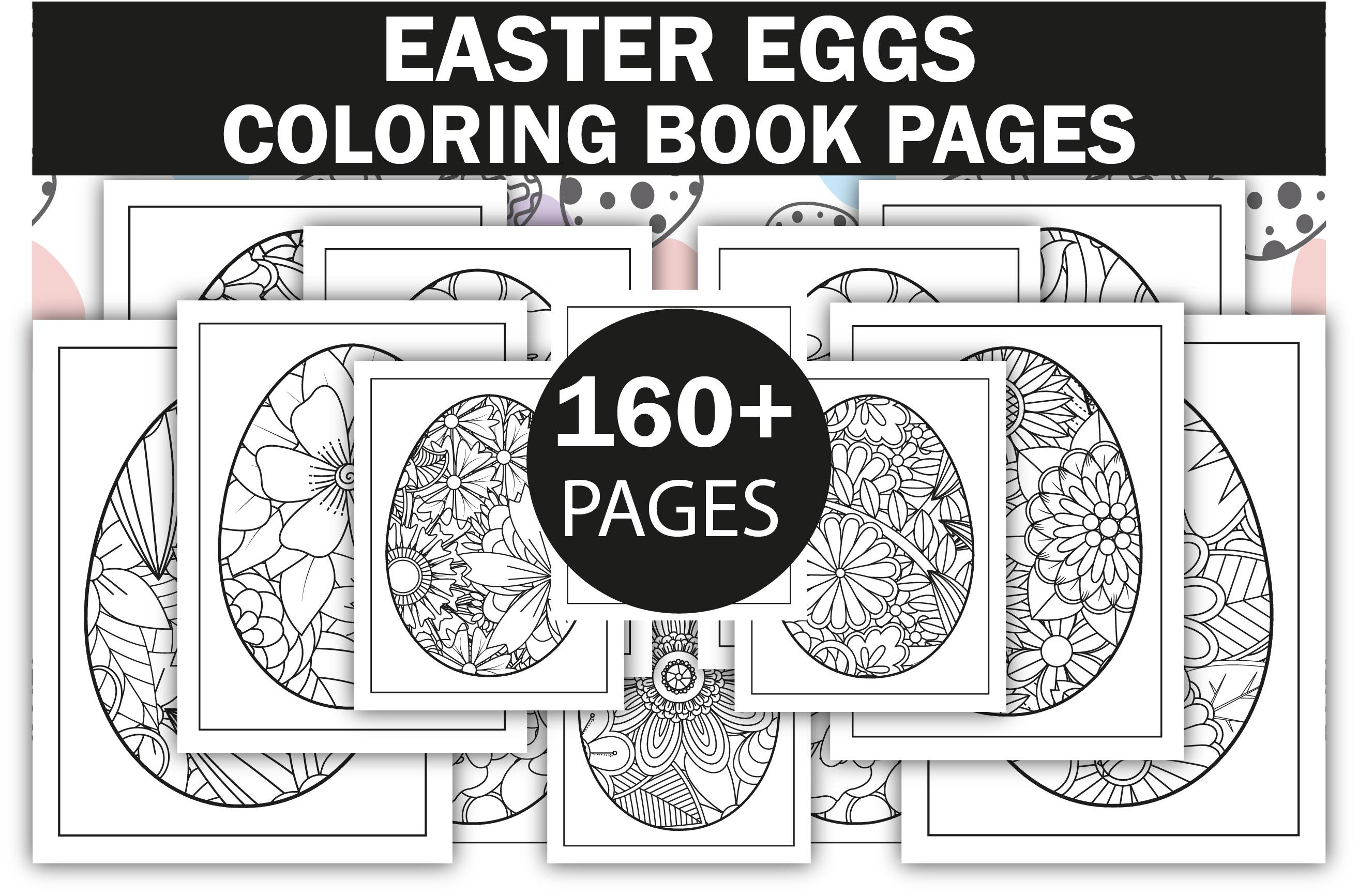 160+ Easter Coloring Pages Bundle - KDP