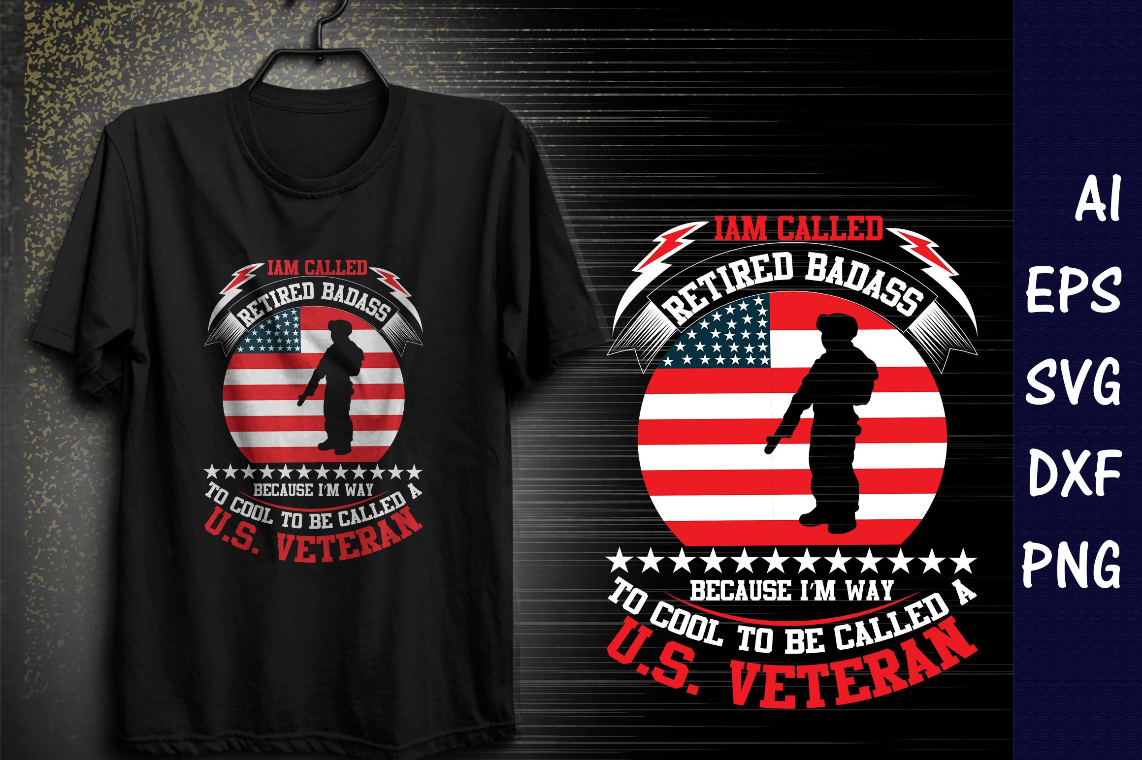 Printable Veteran T-shirt Design
