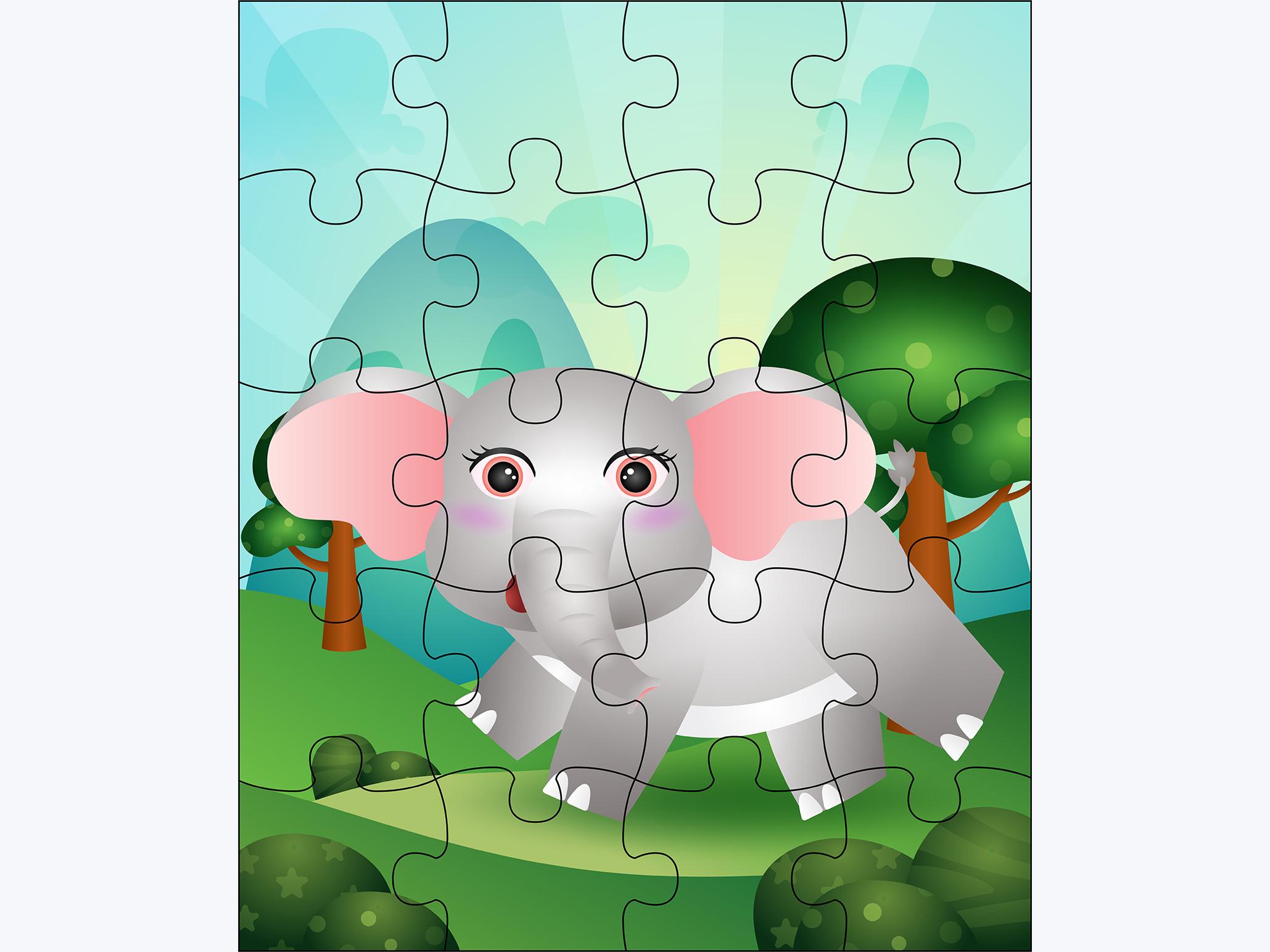 A Elephant Puzzle - Teaching Material