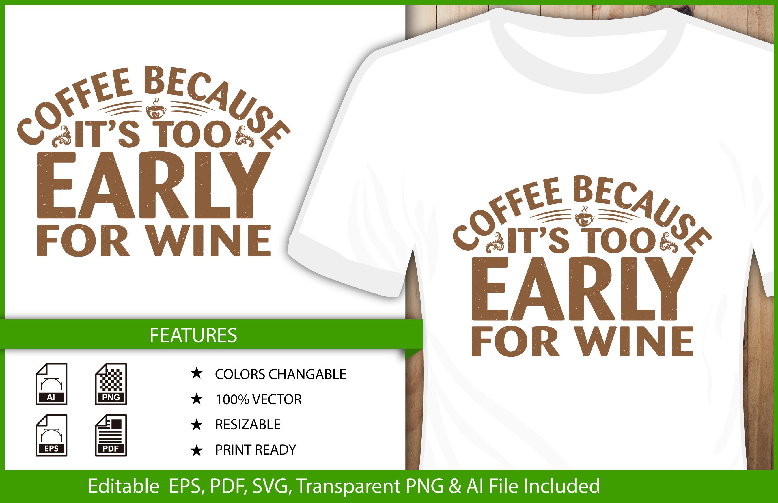 Coffee Typograpgy T-shirt Design