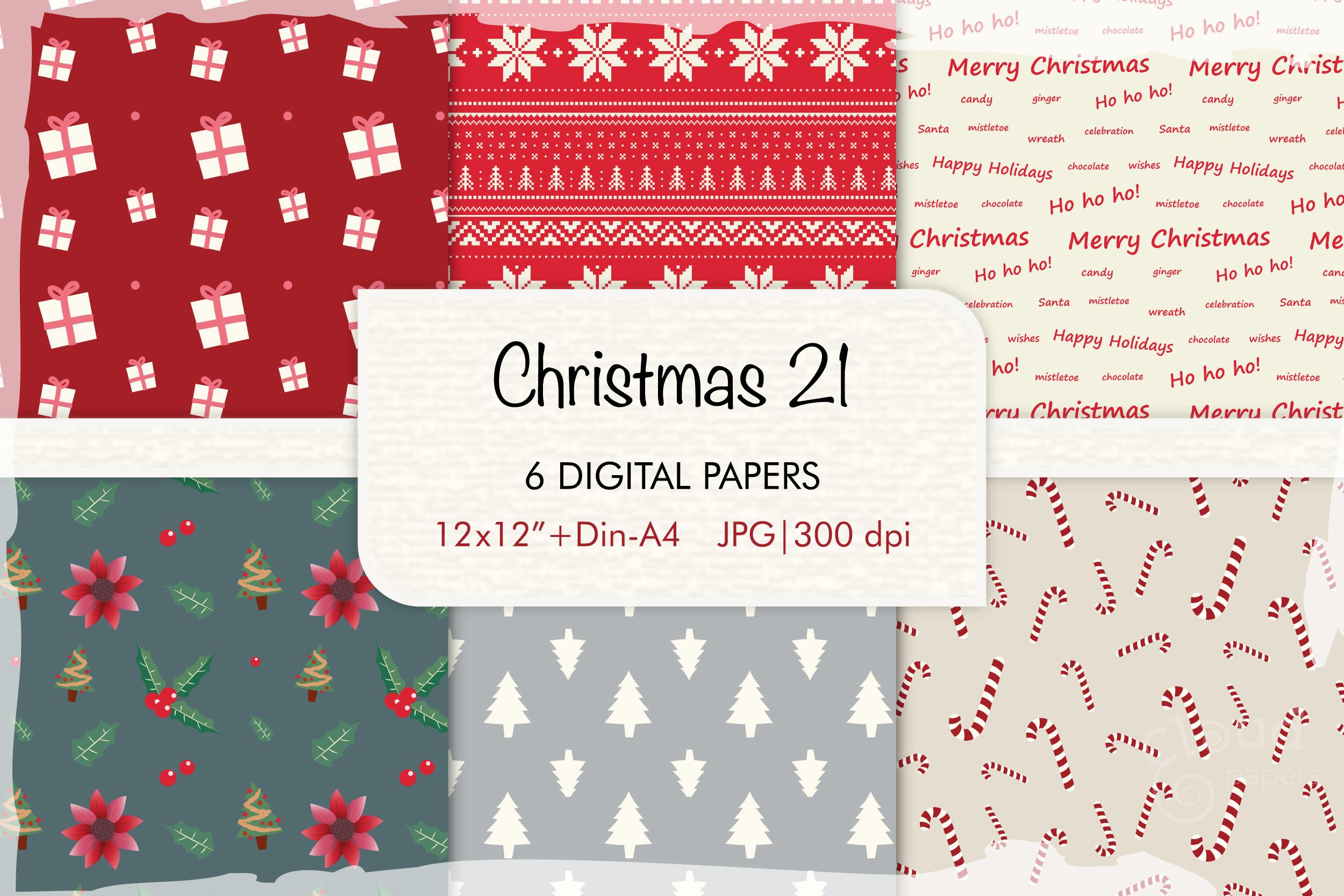 Christmas 21 Digital Papers