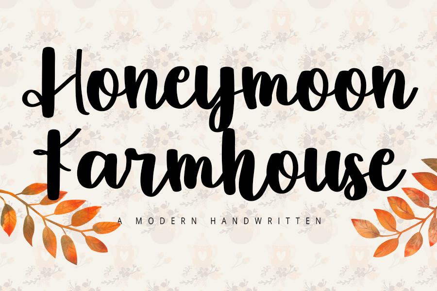 Honeymoon Farmhouse Font