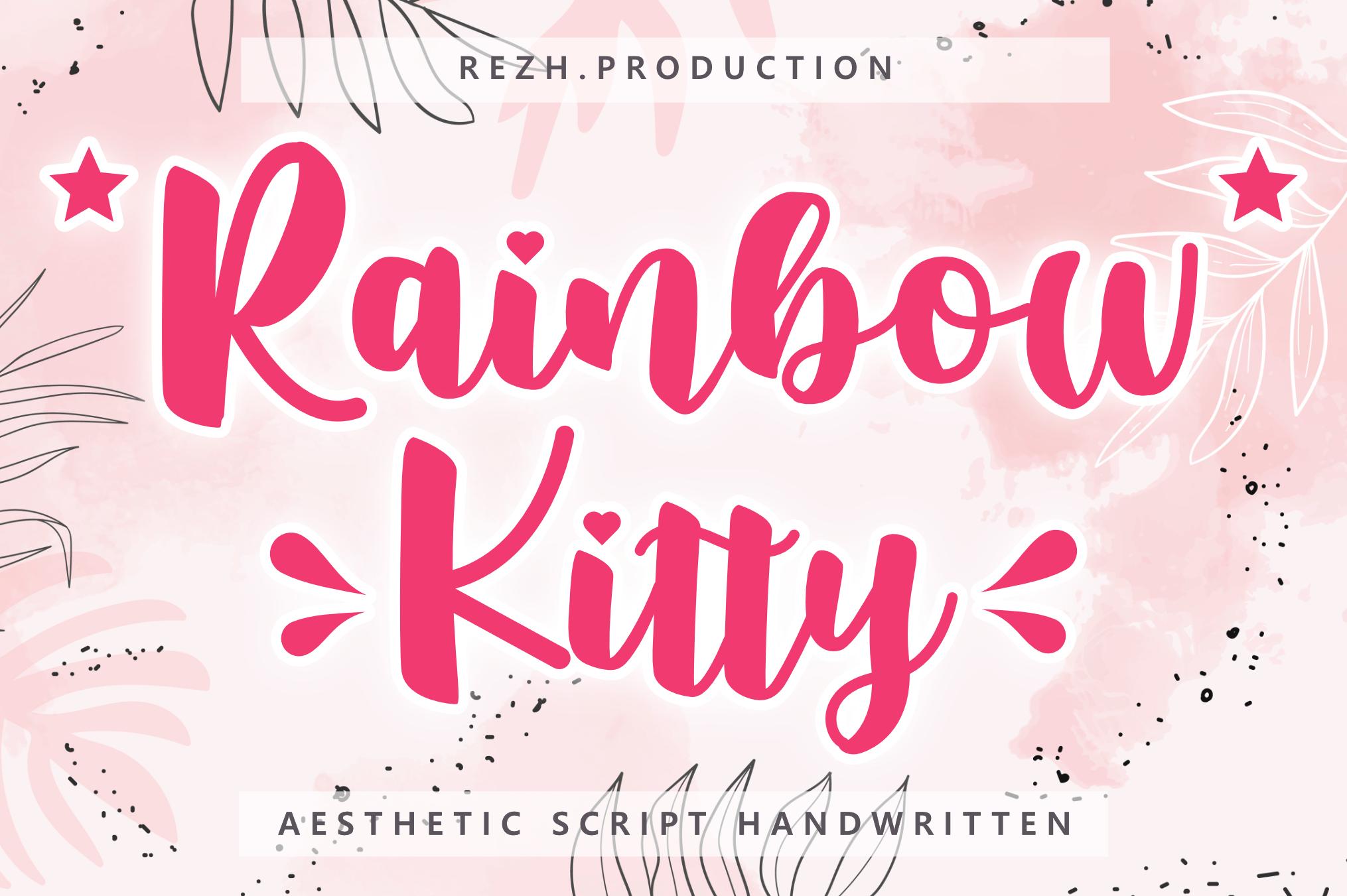 Rainbow Kitty Font
