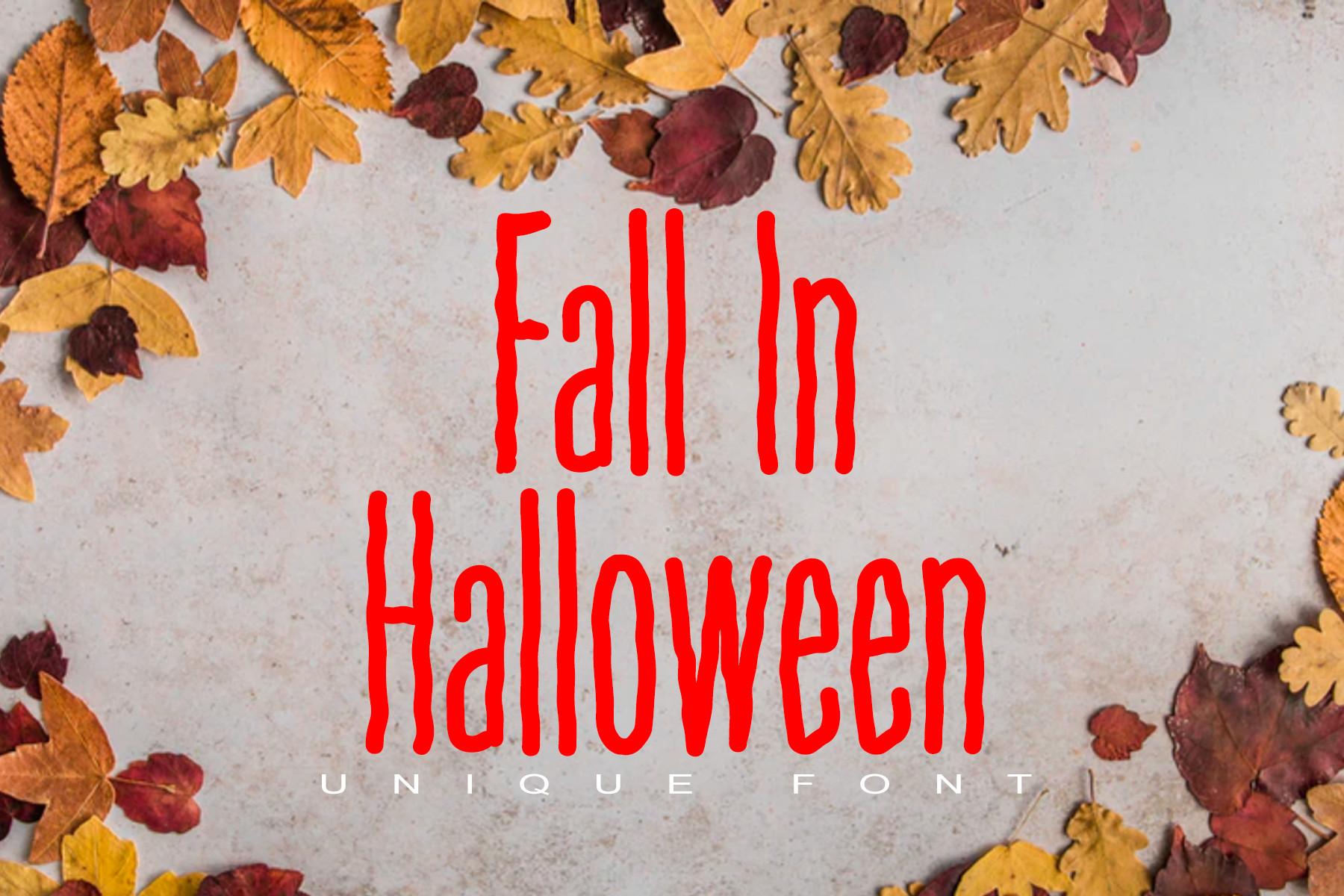 Fall in Halloween Font