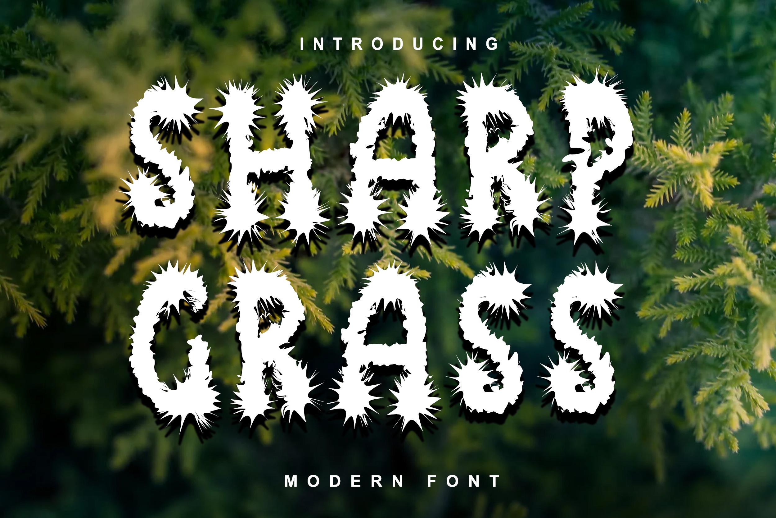 Sharp Grass Font
