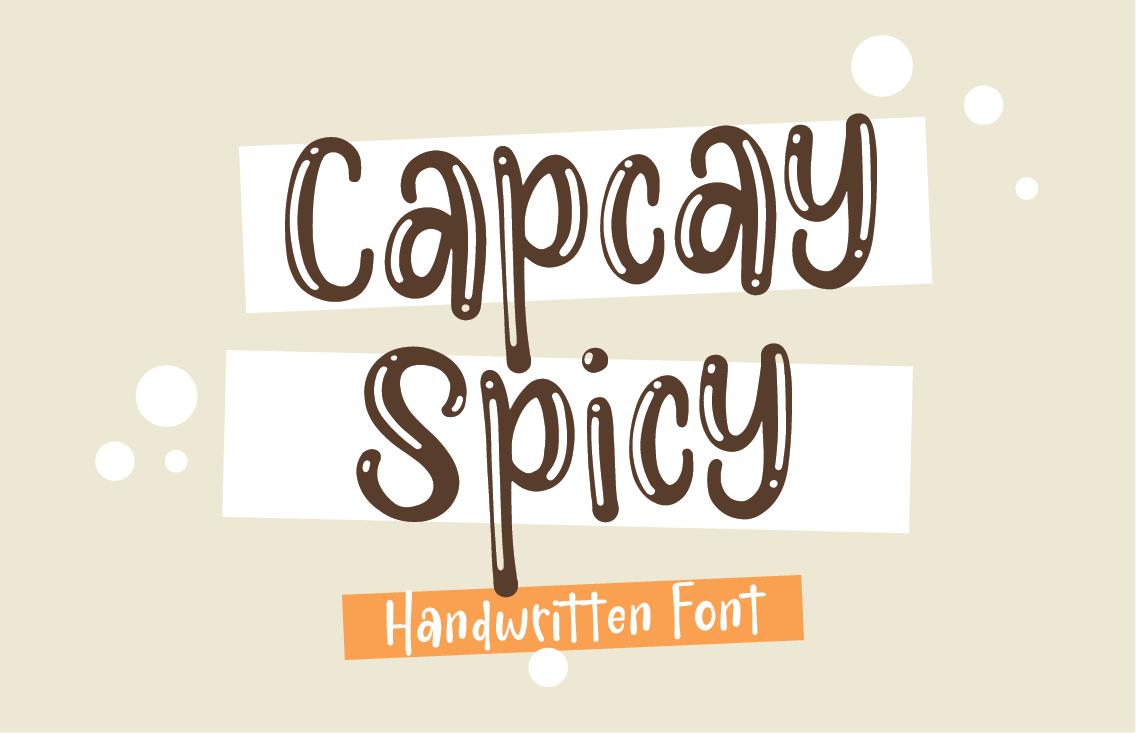 Capcay Spicy Font