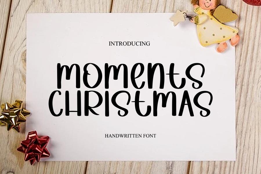 Moments Christmas Font