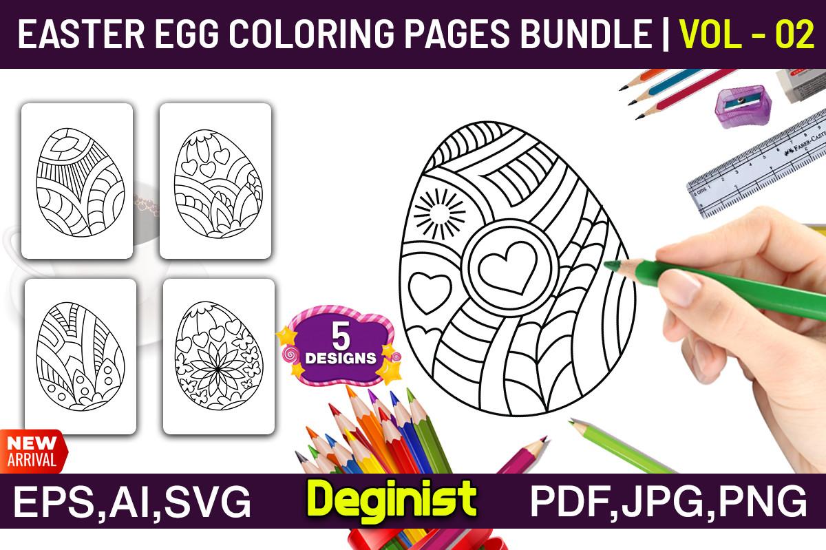 Easter Coloring Book Pages: Vol -2