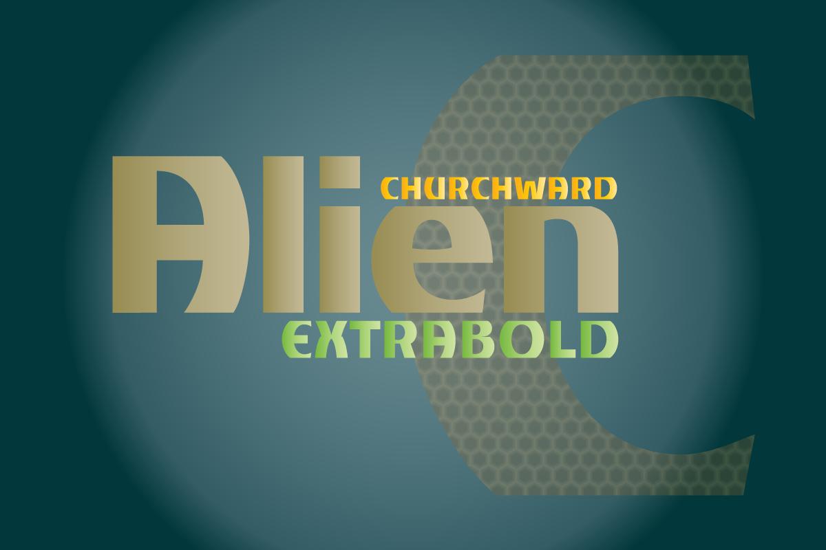 Churchward Alien Font