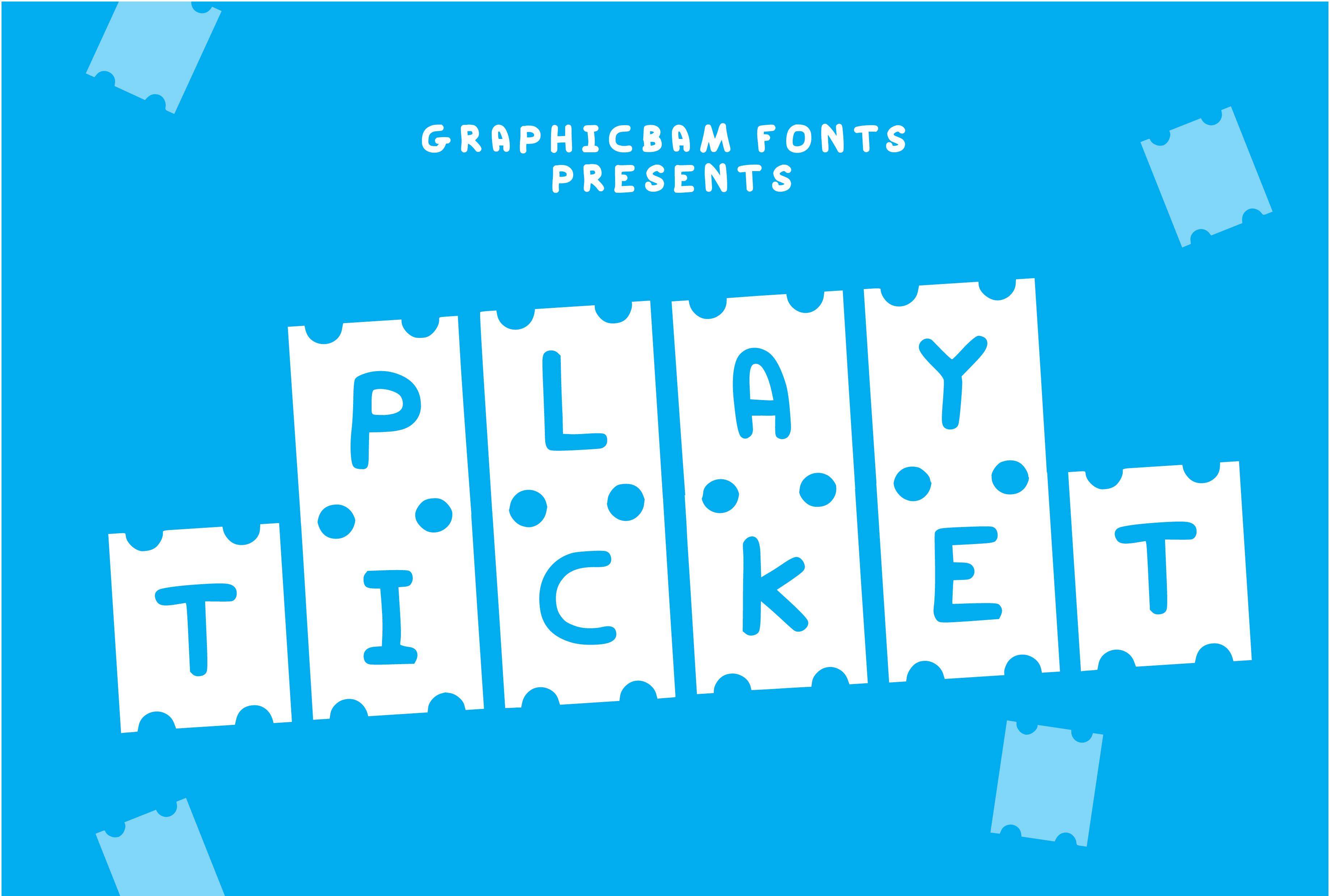 Play Ticket Font