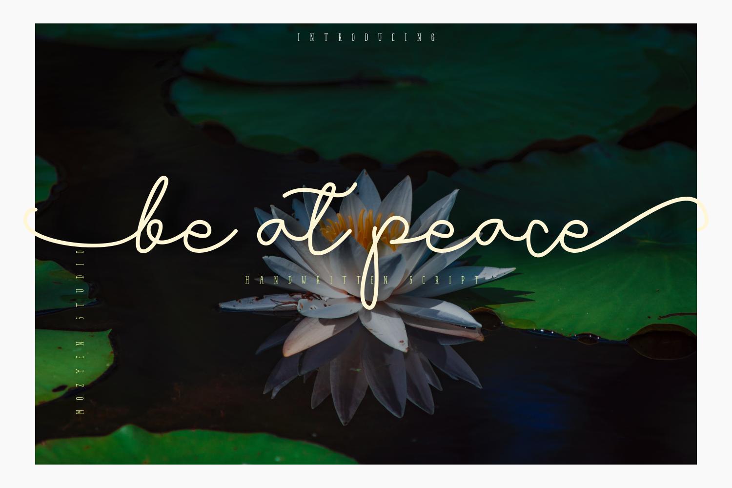 Be at Peace Font
