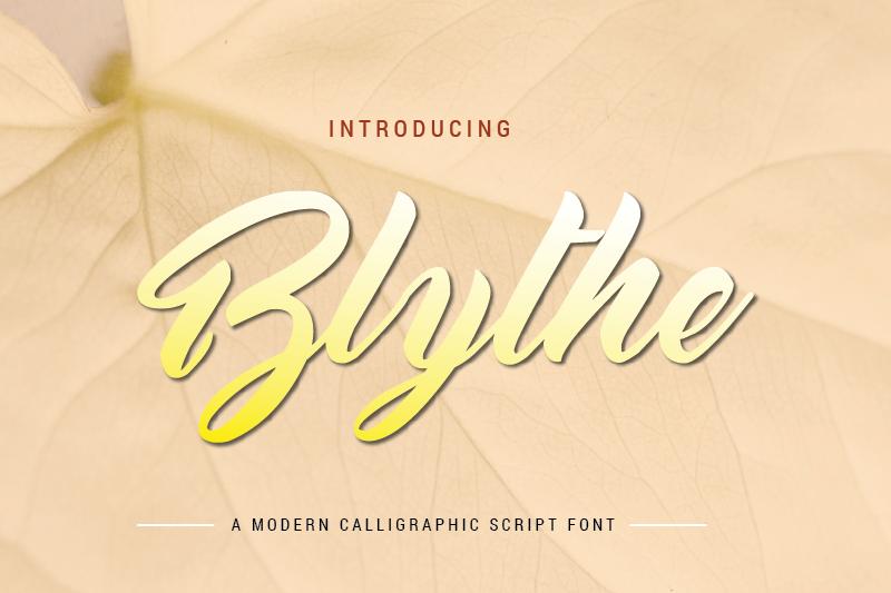 Blythe Font