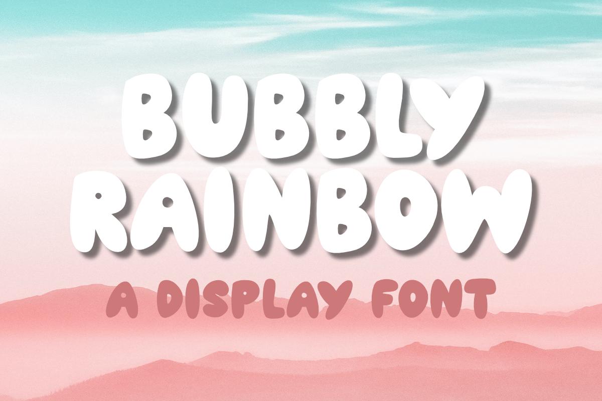 Bubbly Rainbow Font