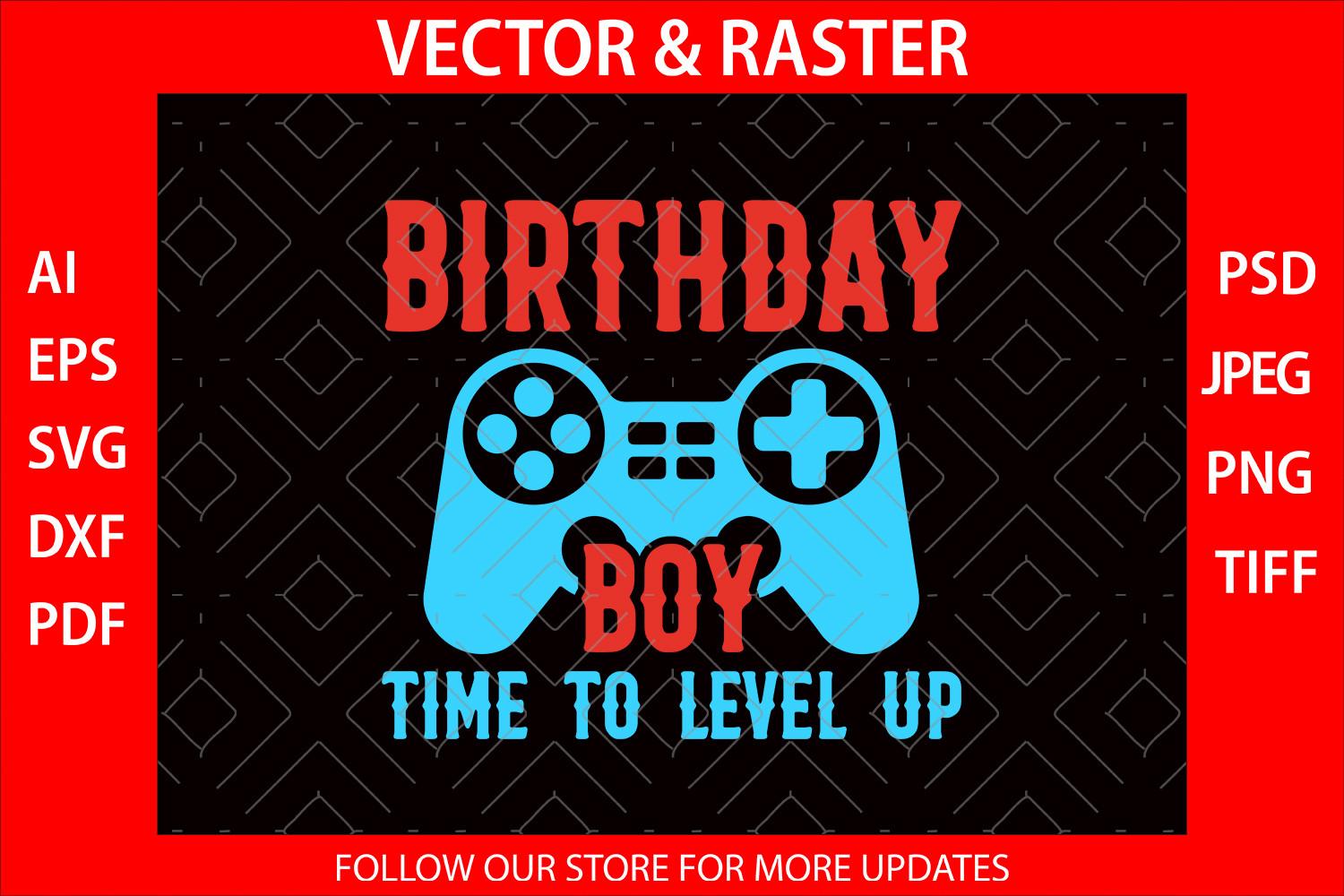 Birthday Boy Time to Level Up Video Game
