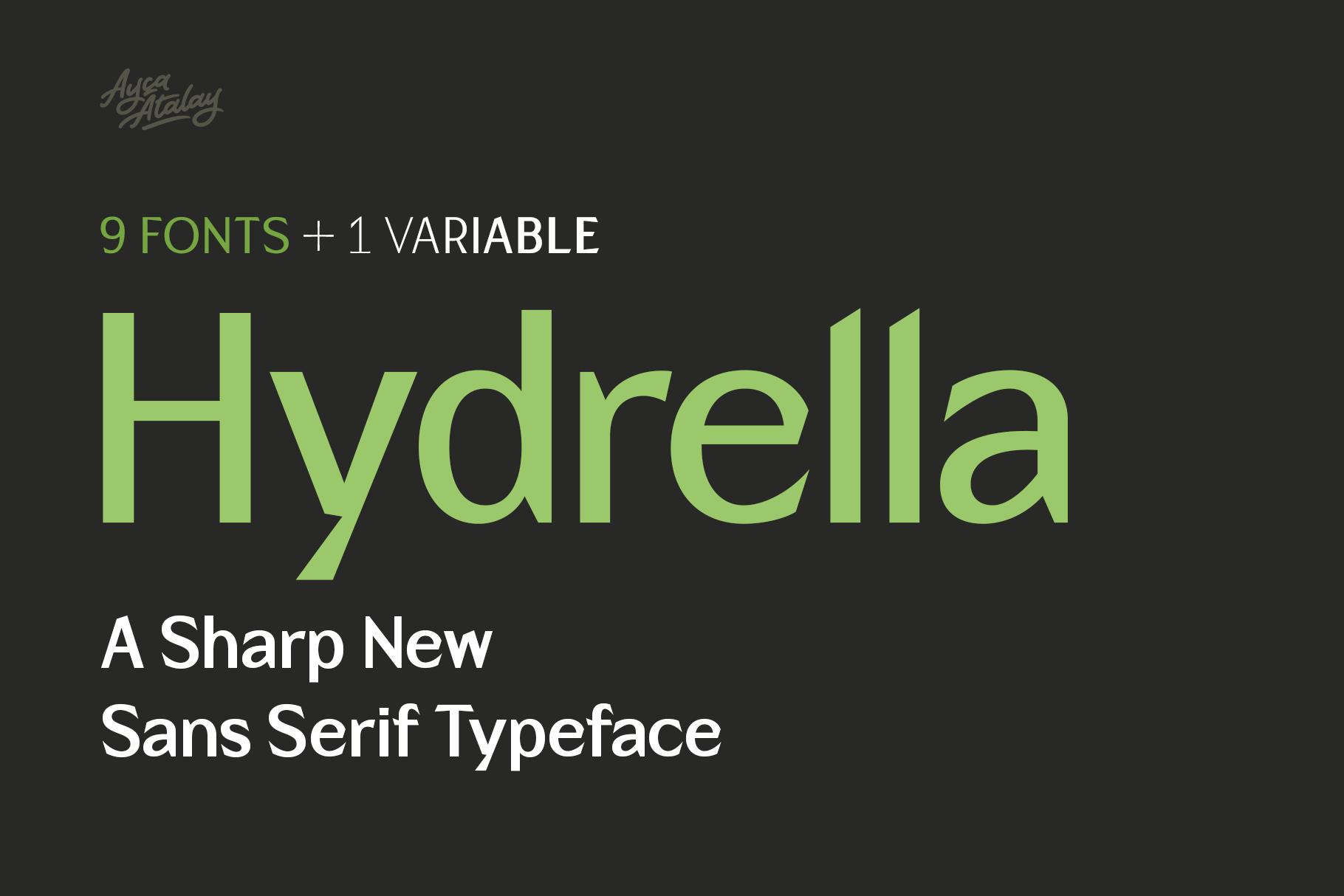 Hydrella Font