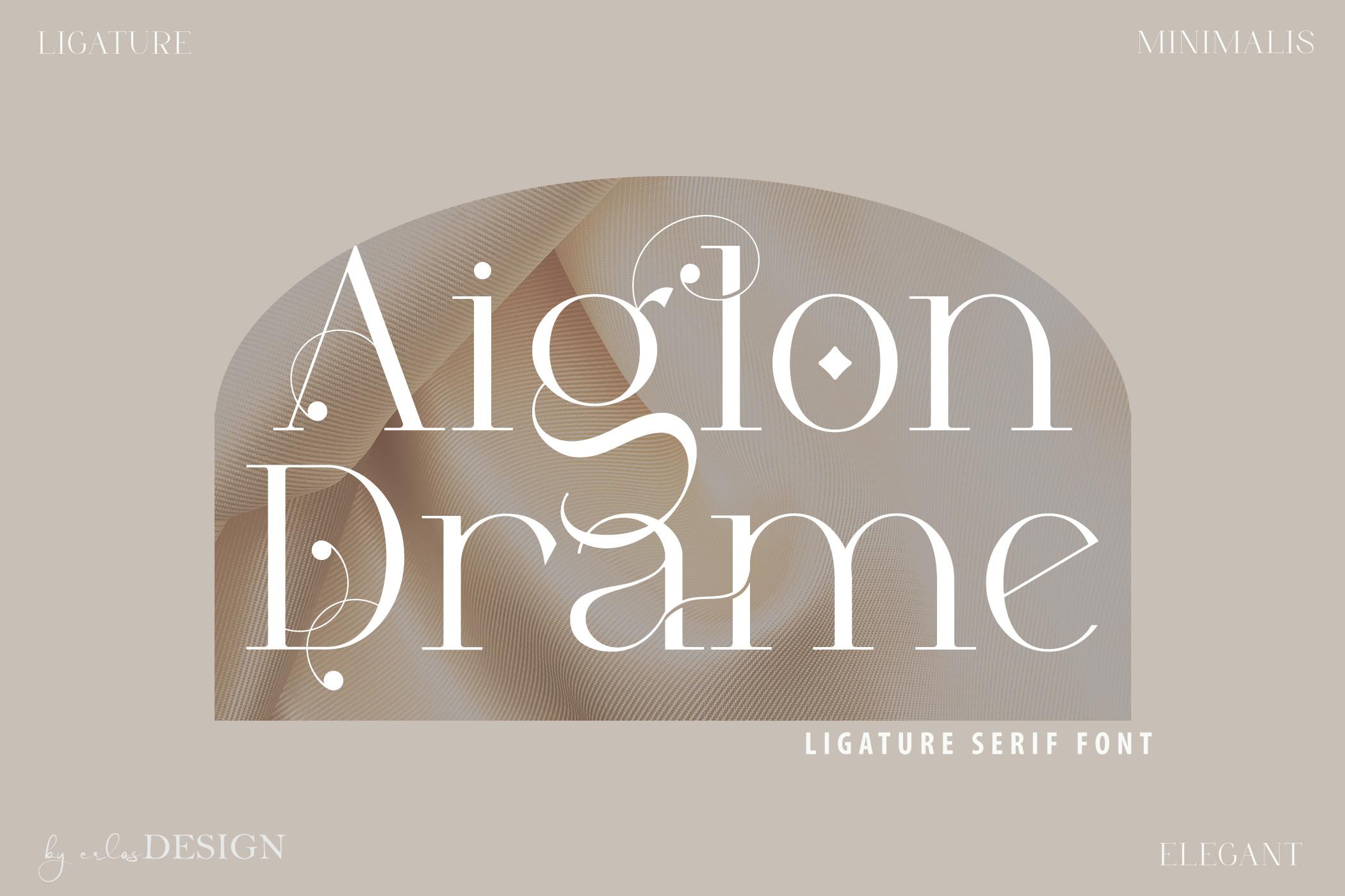 Aiglon Drame Font