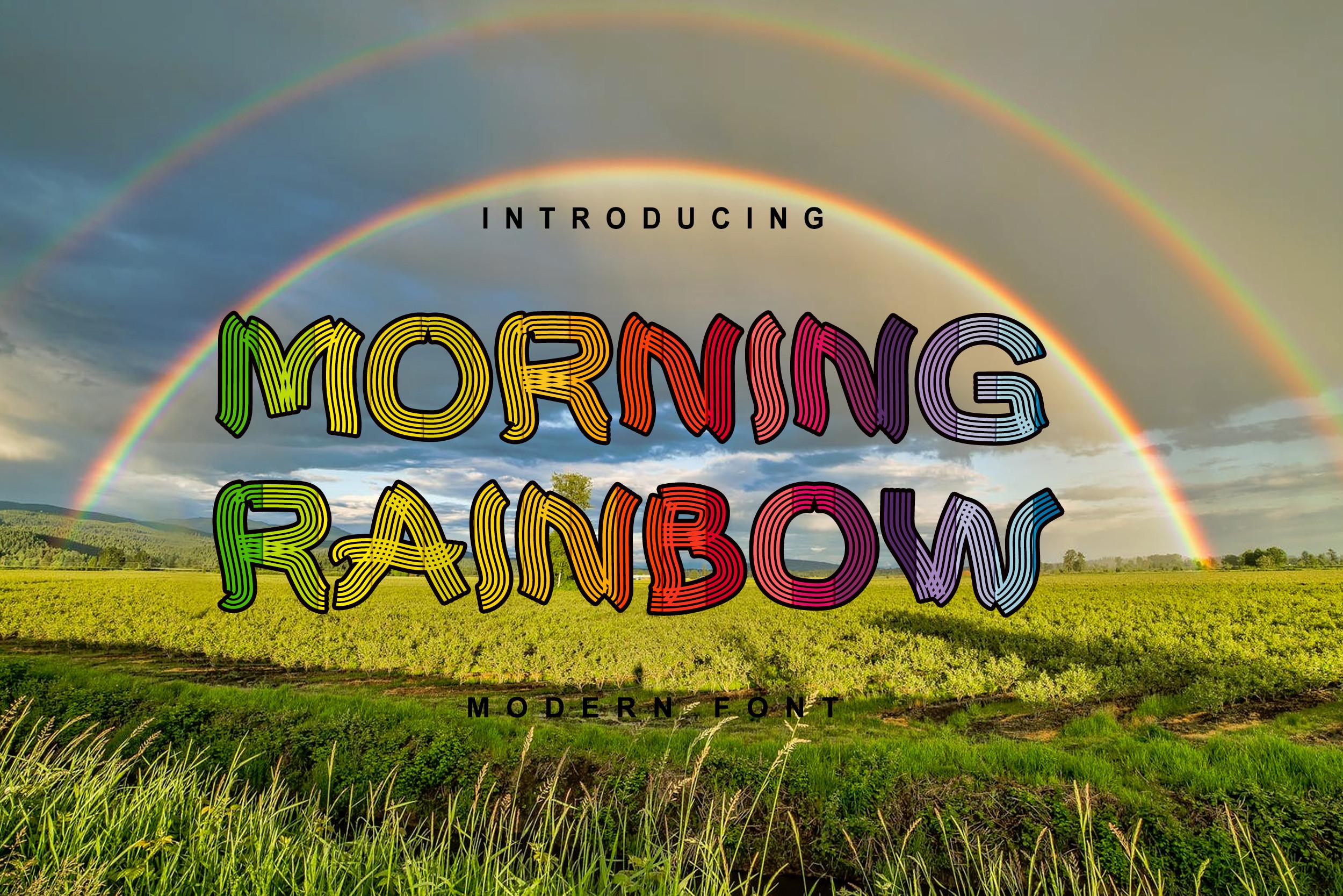 Morning Rainbow Font