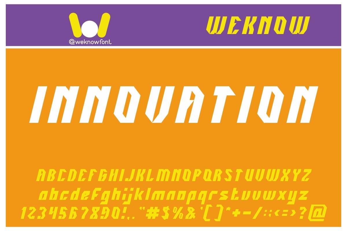 Innovation Font