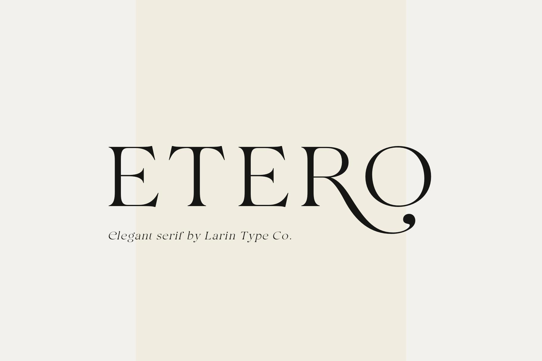 Etero Font
