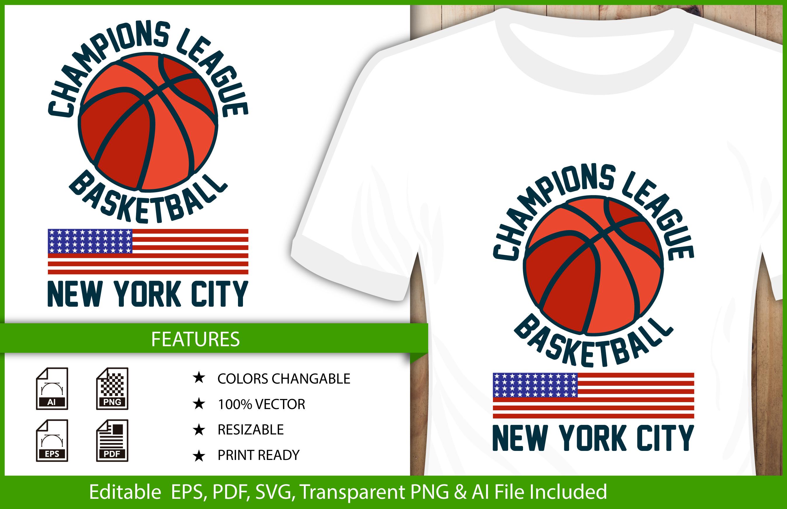 Basketball T-shirt Design New York City