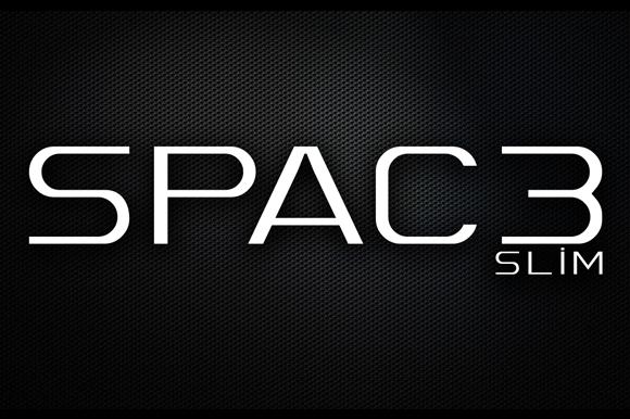 Spac3 Slim Font