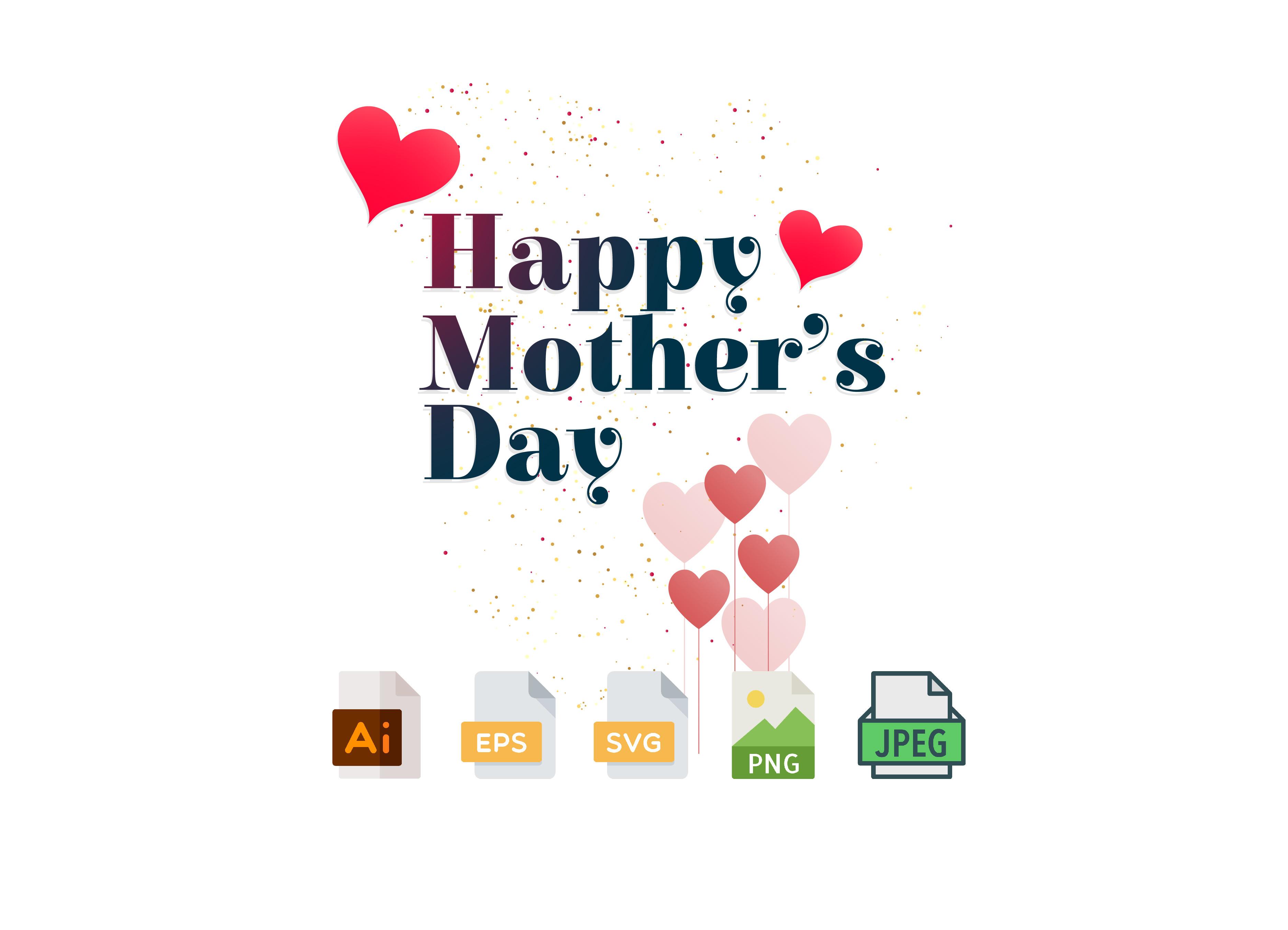 Mothers Day Vector SVG