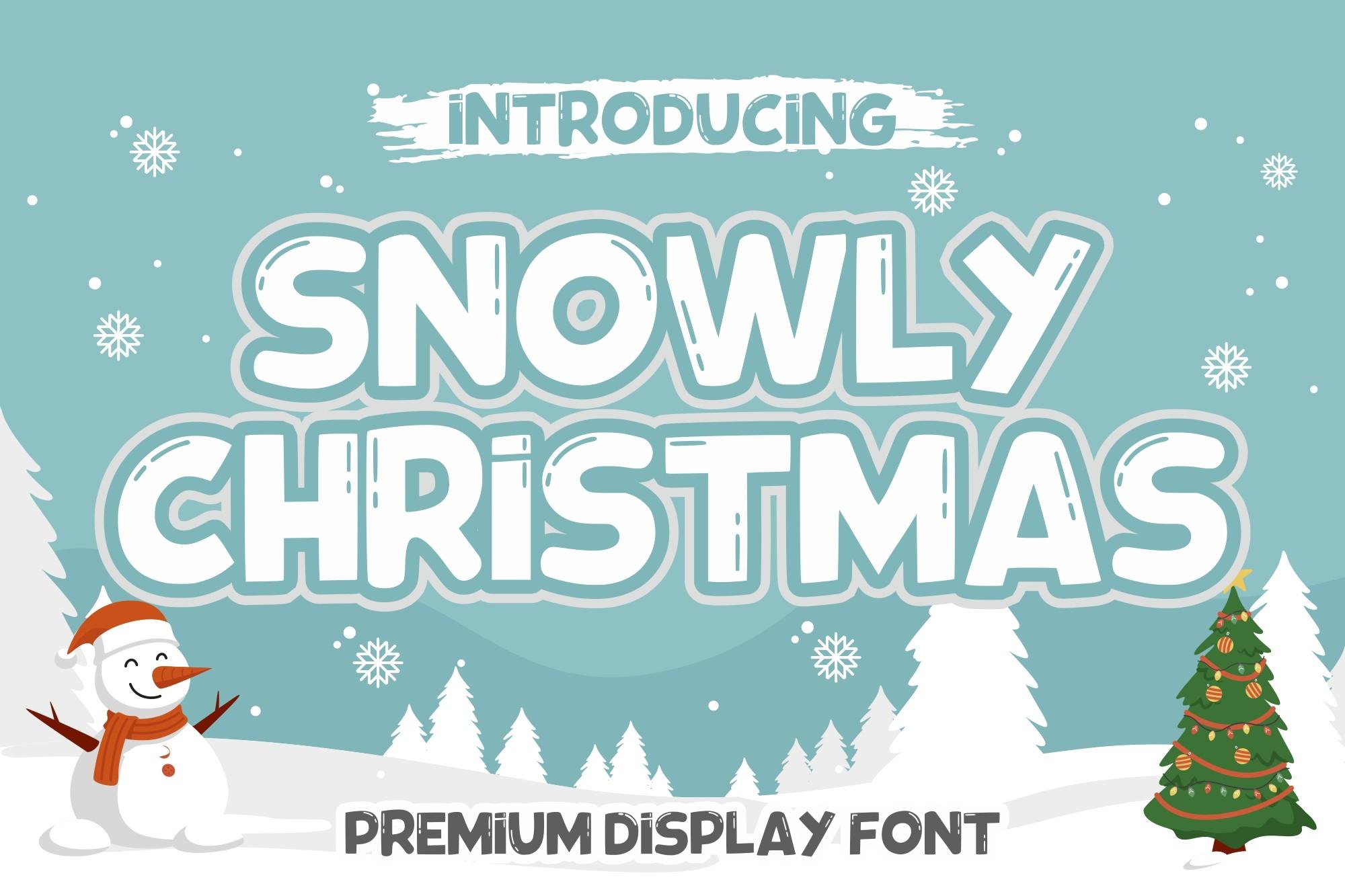 Snowly Christmas Font