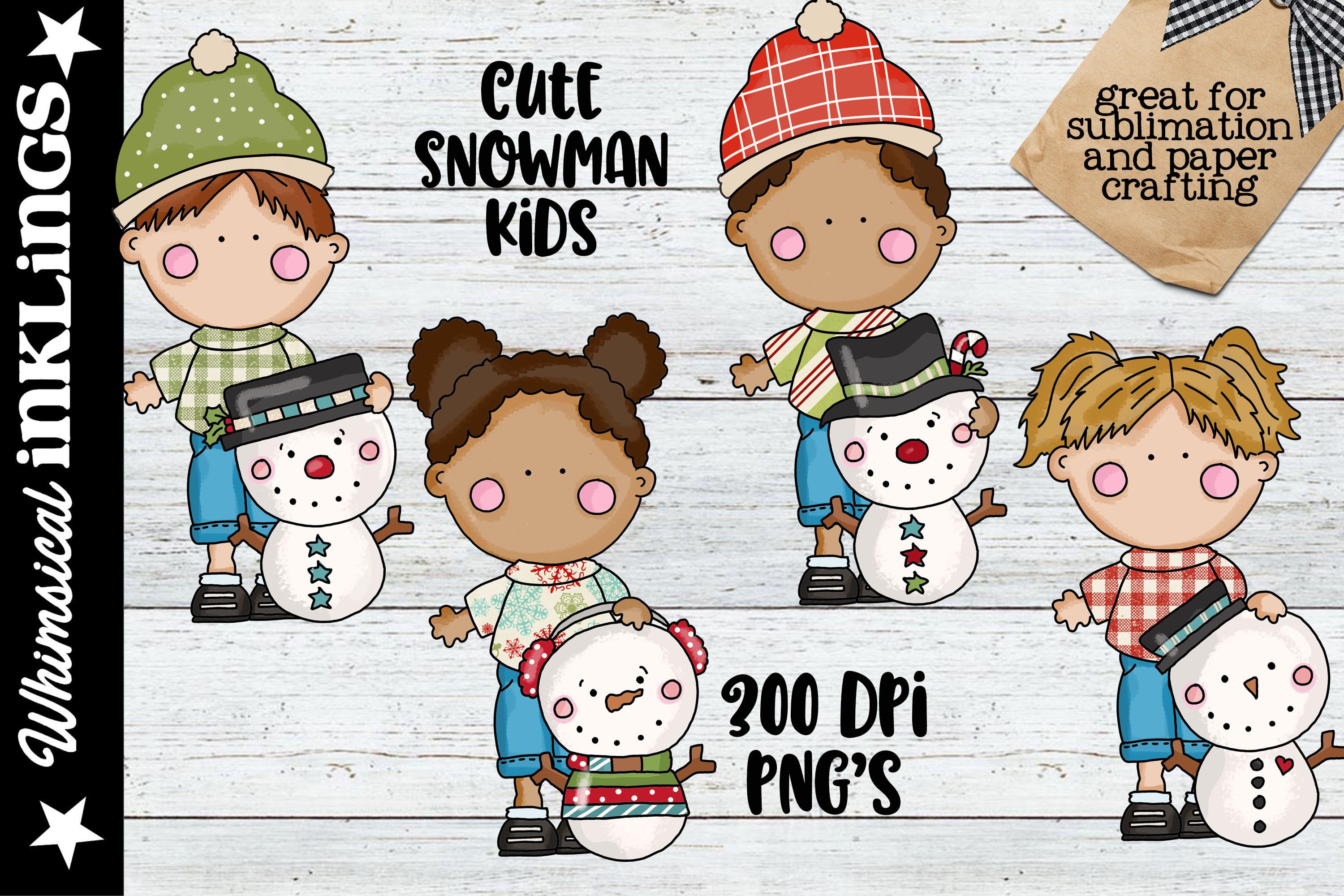 Cute Snowman Kids