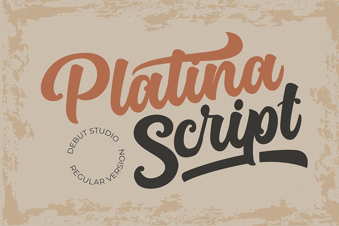 Platina Script - Regular Font
