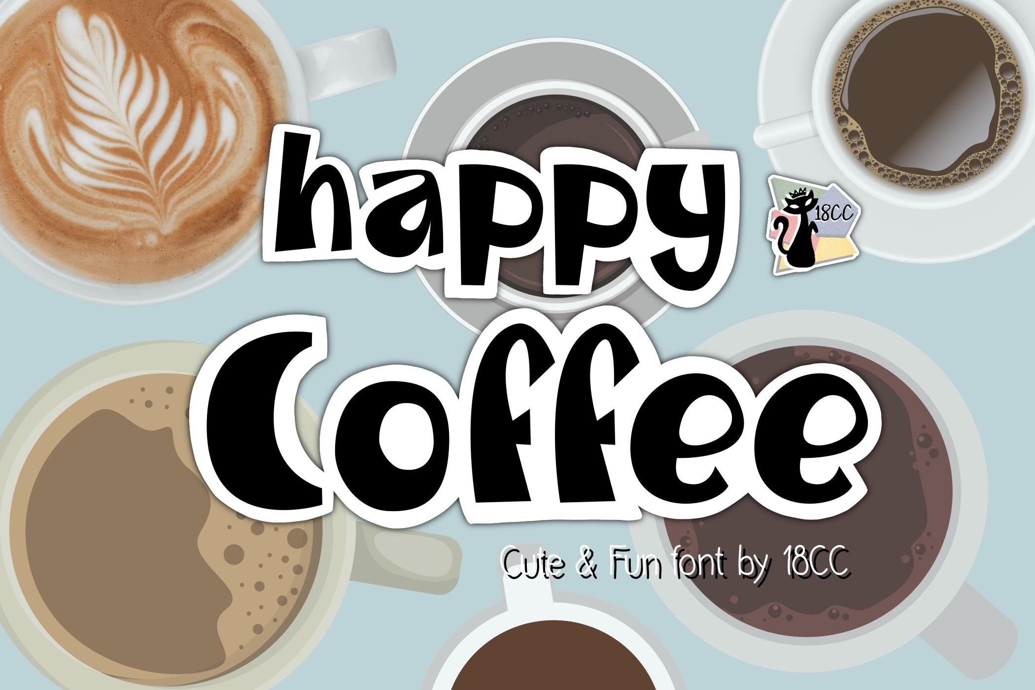 Happy Coffee Font