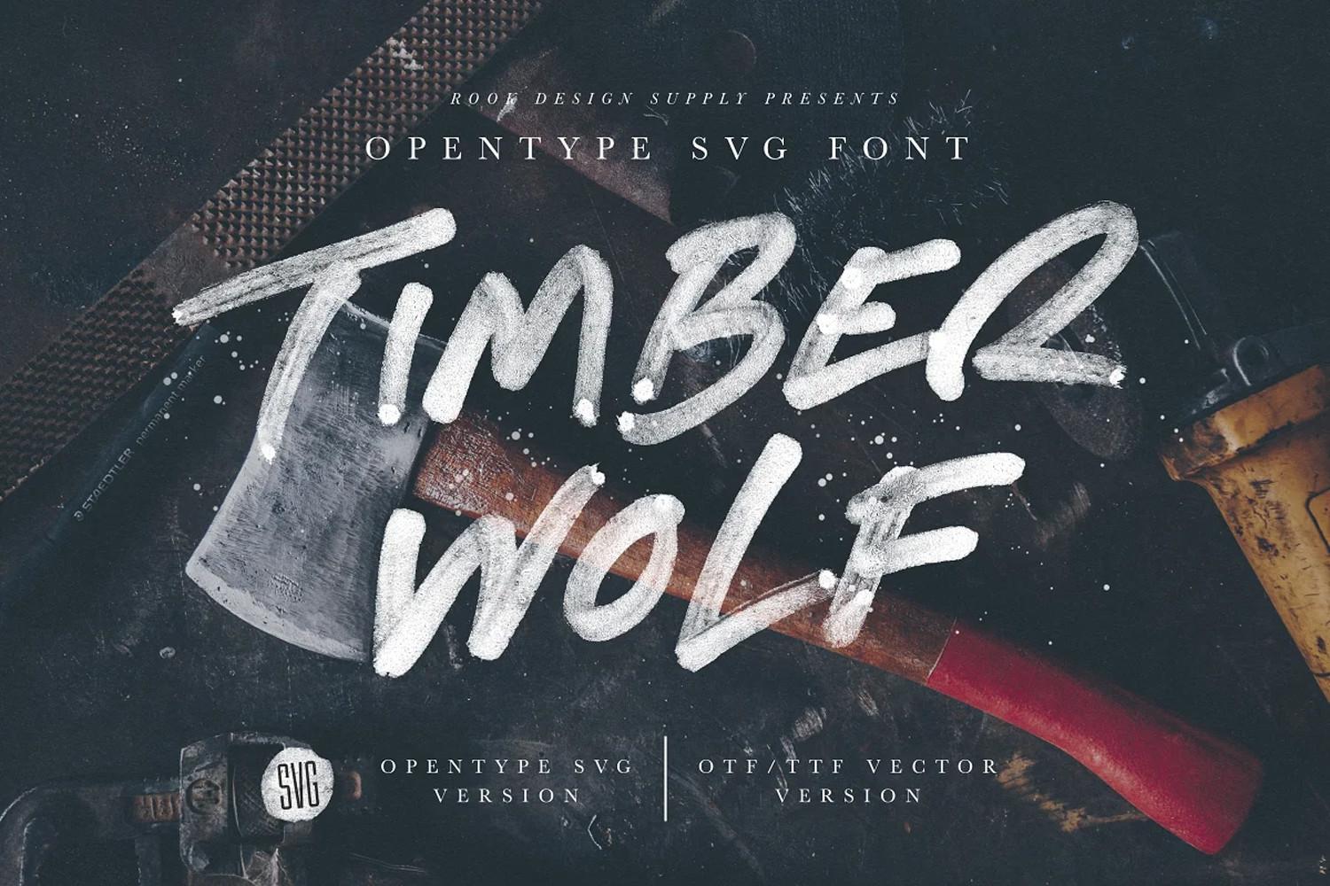 Timber Wolf Font