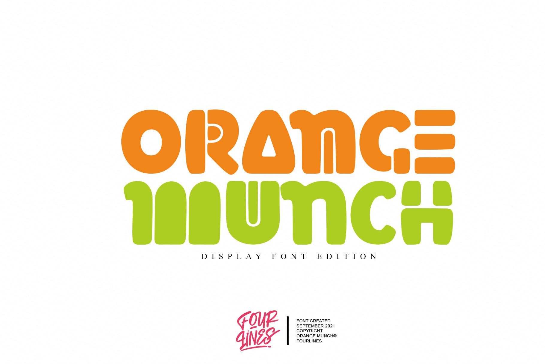 Orange Munch Font