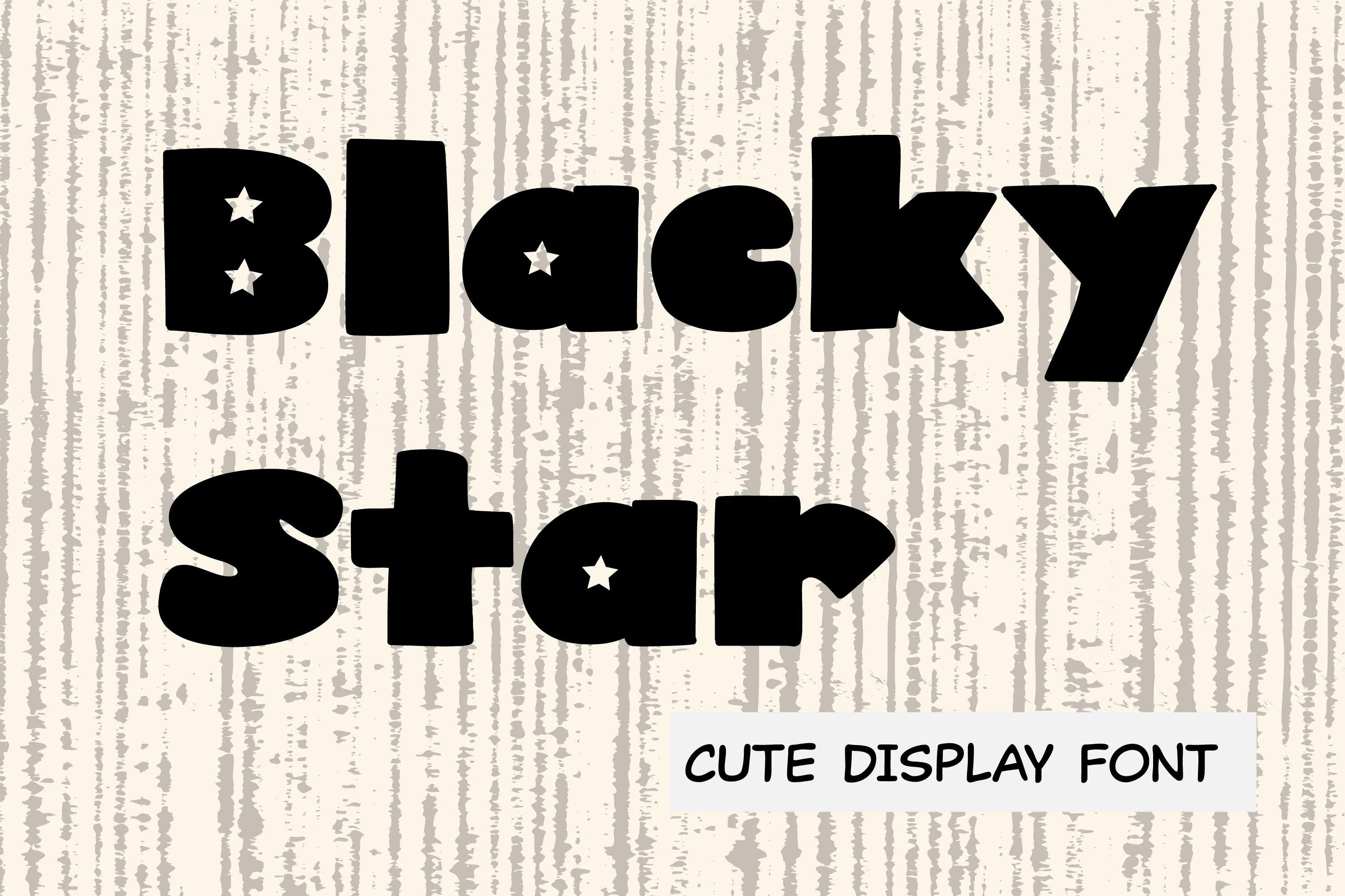 Blacky Star Font