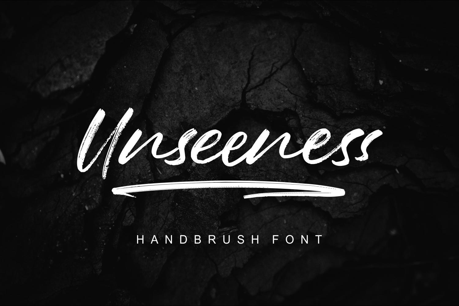 Unseeness Handbrush Font