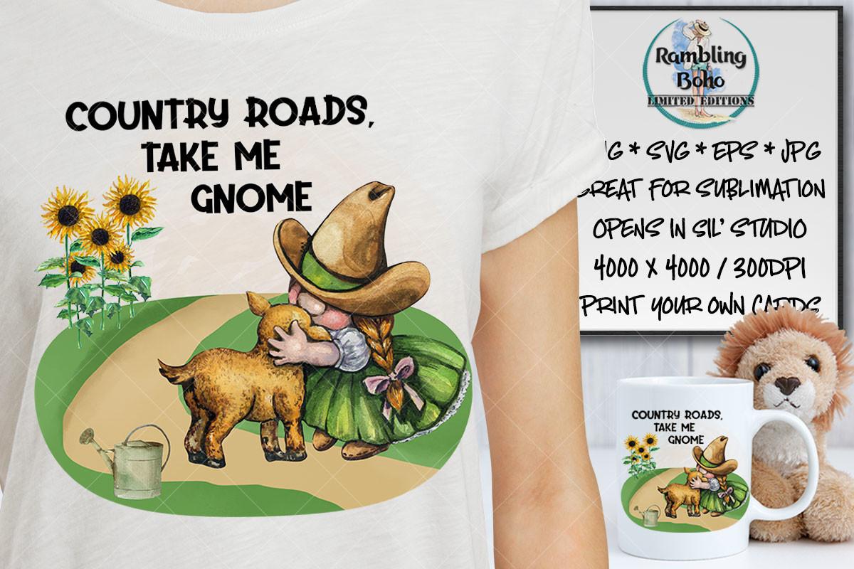 Country Roads Take Me Gnome