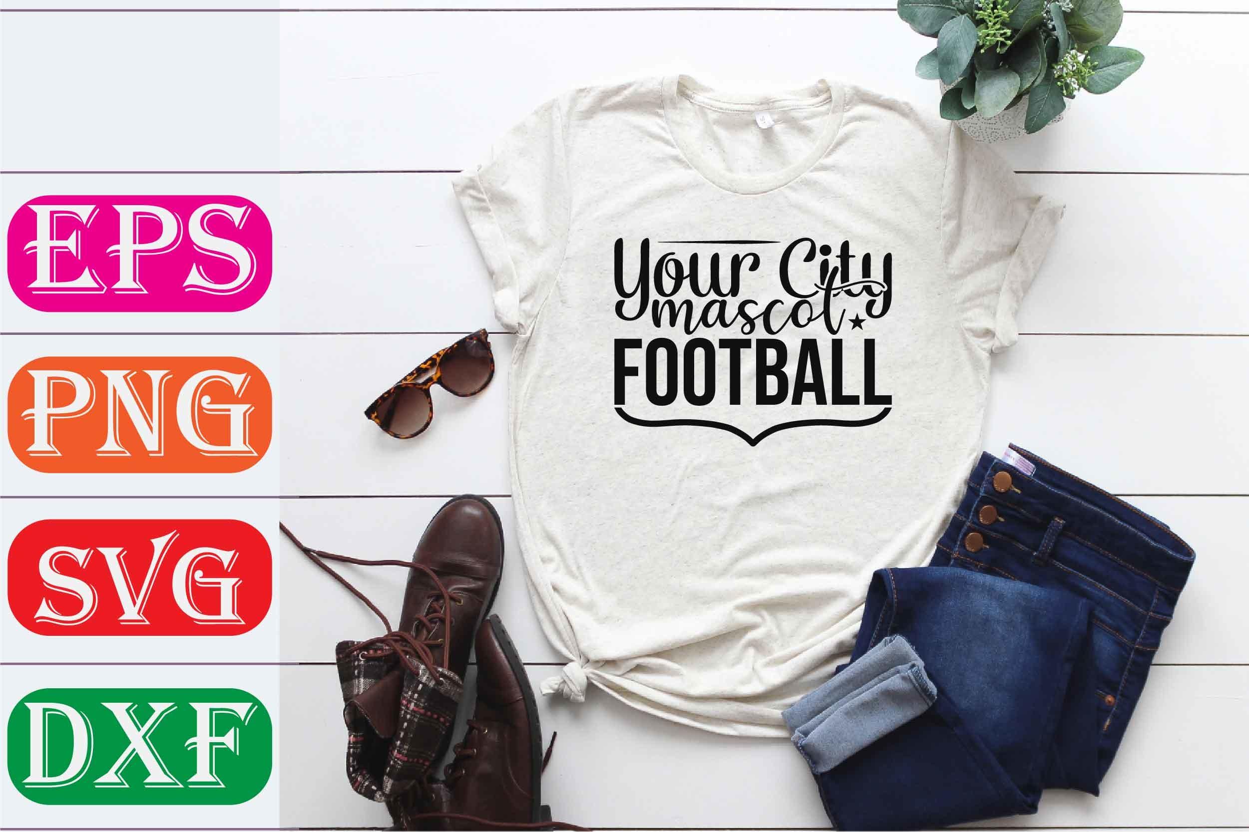 Football Svg Design. Your City Mascot Fo
