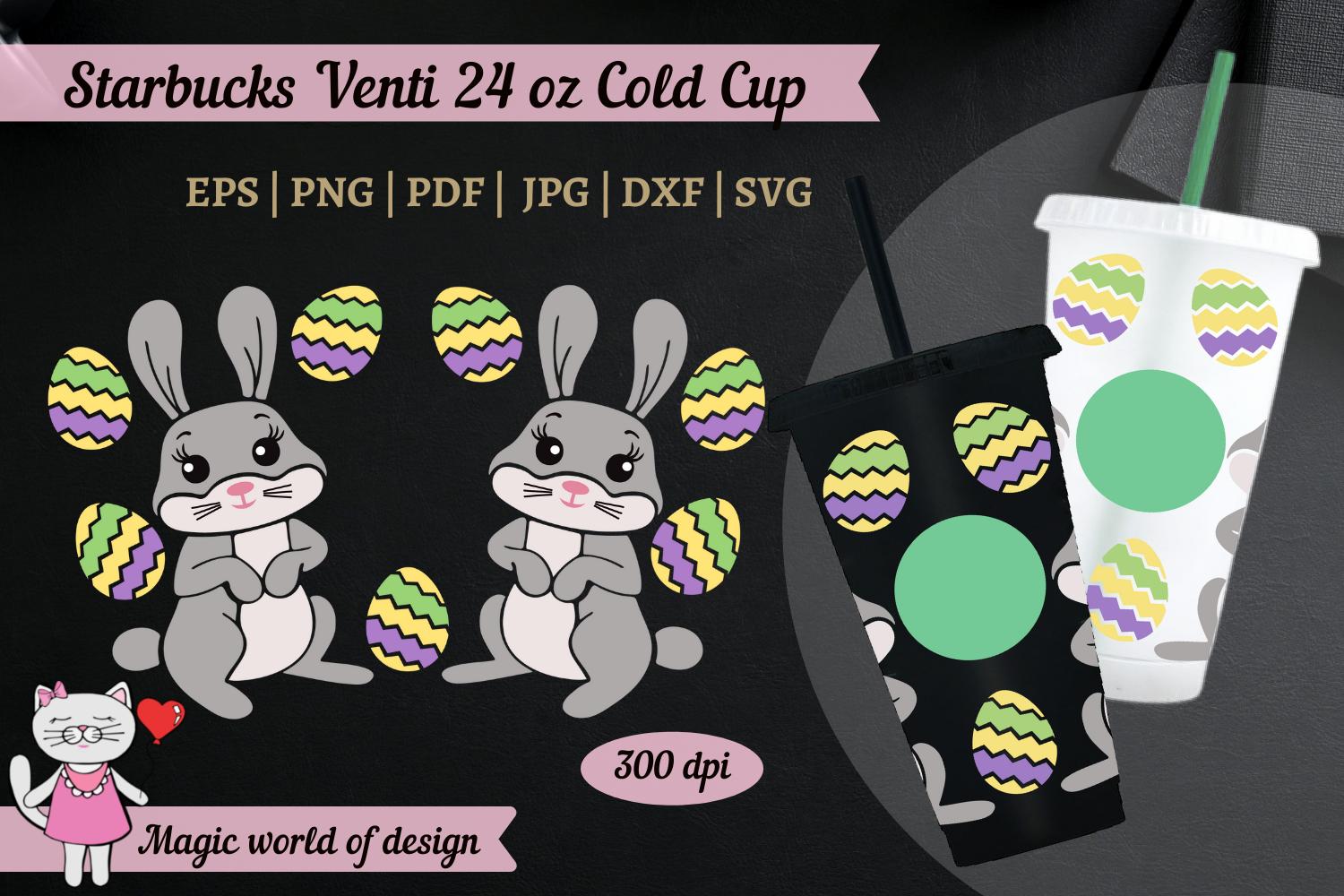 Cute Easter Bunny Eggs Starbucks 24 Oz