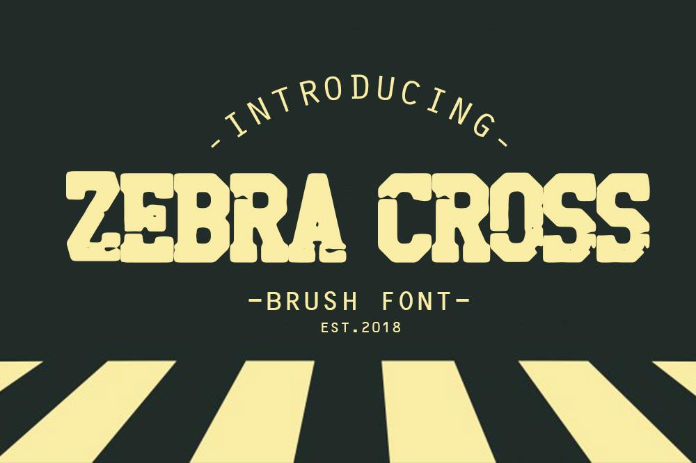 Zebra Cross Font