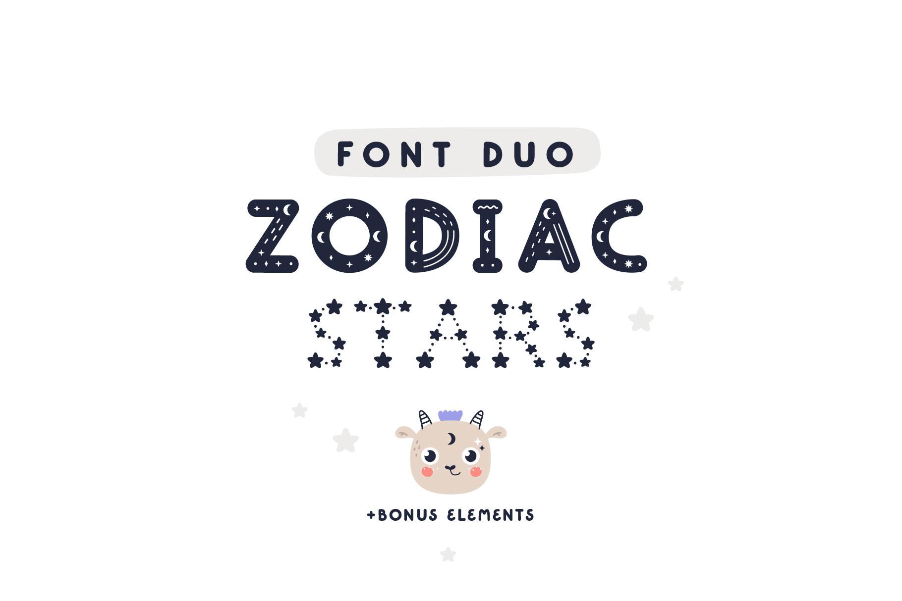 Zodiac Stars Font