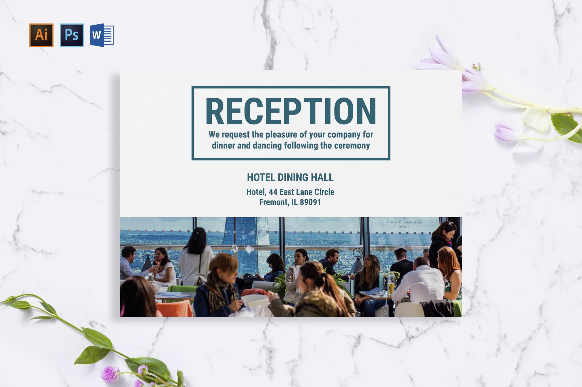 Hotel Greeting Card Template