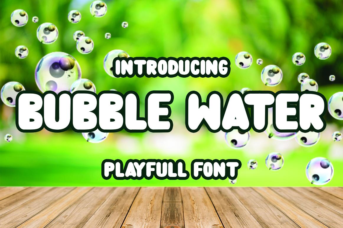 Bubble Water Font