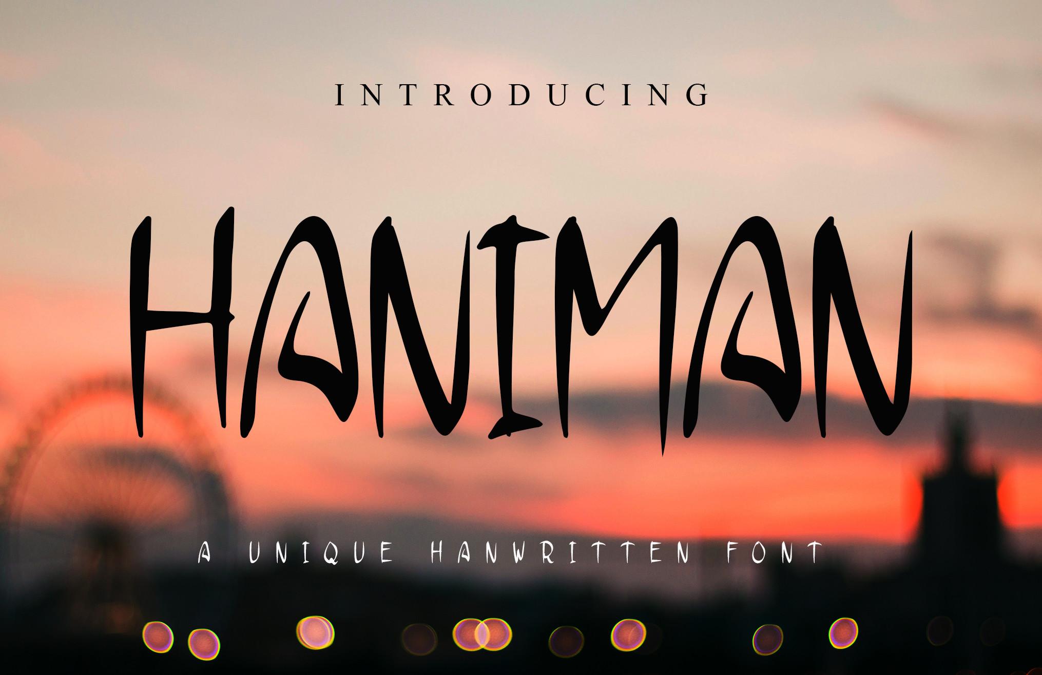 Haniman Font