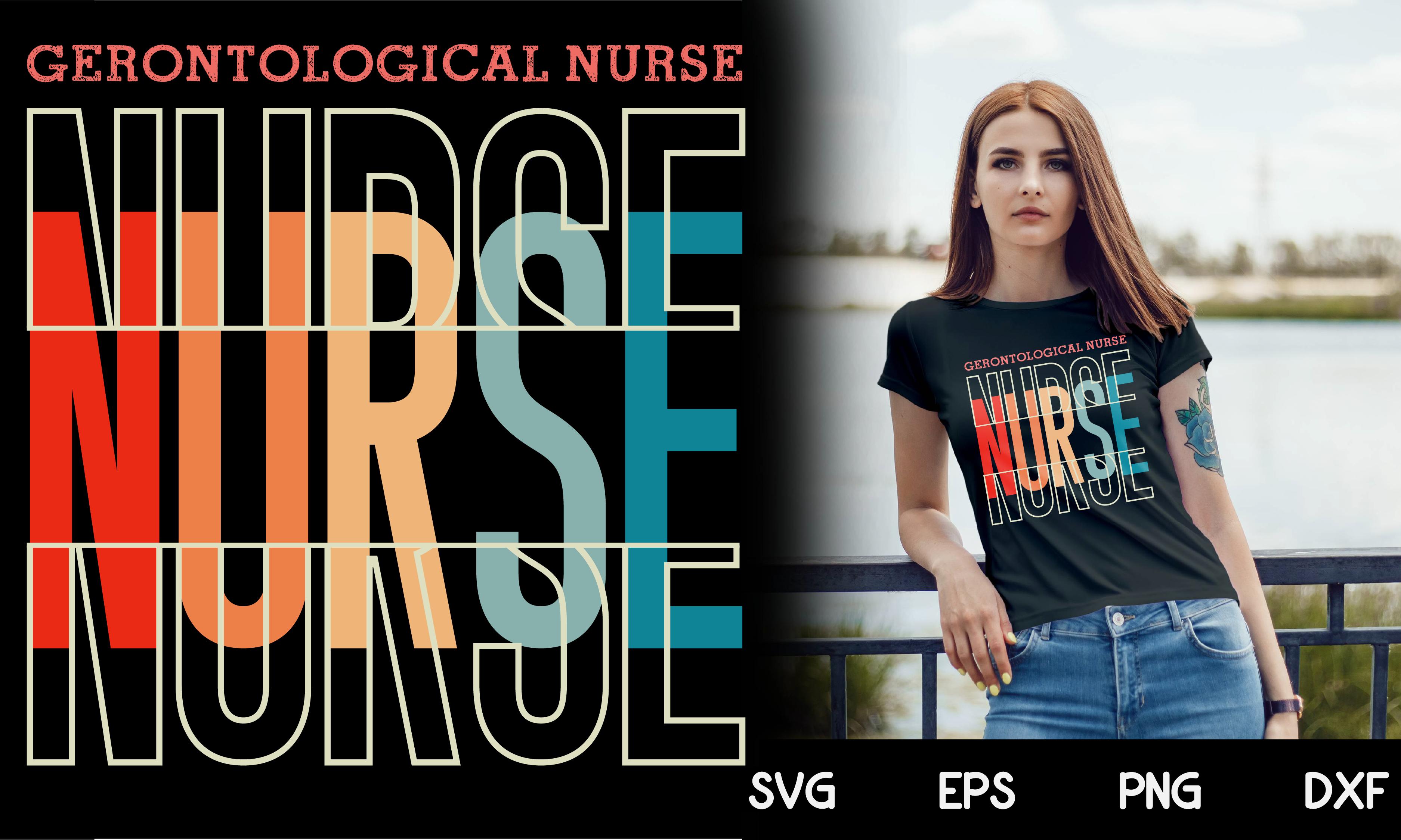 Gerontological Nurse Vintage T Shirt