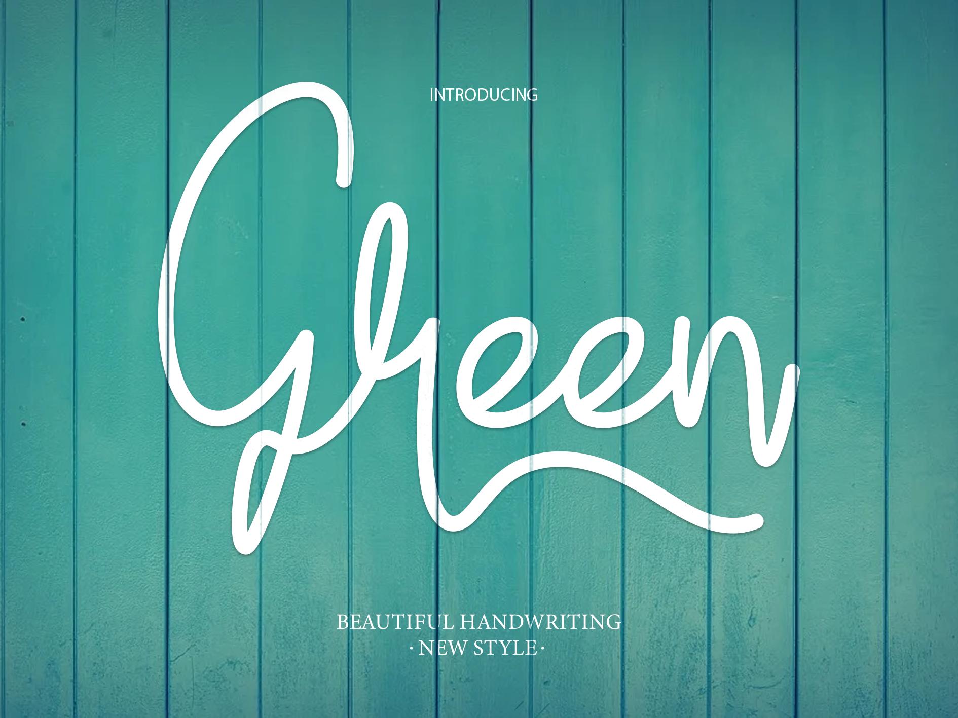 Green Font