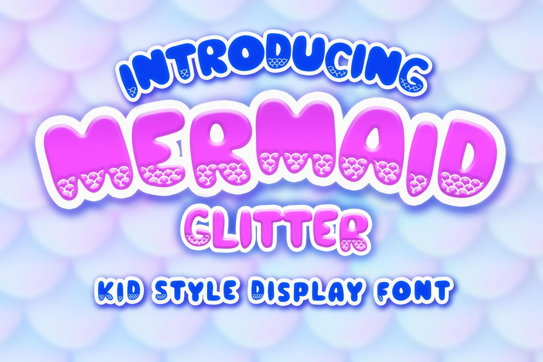 Mermaid Glitter Font