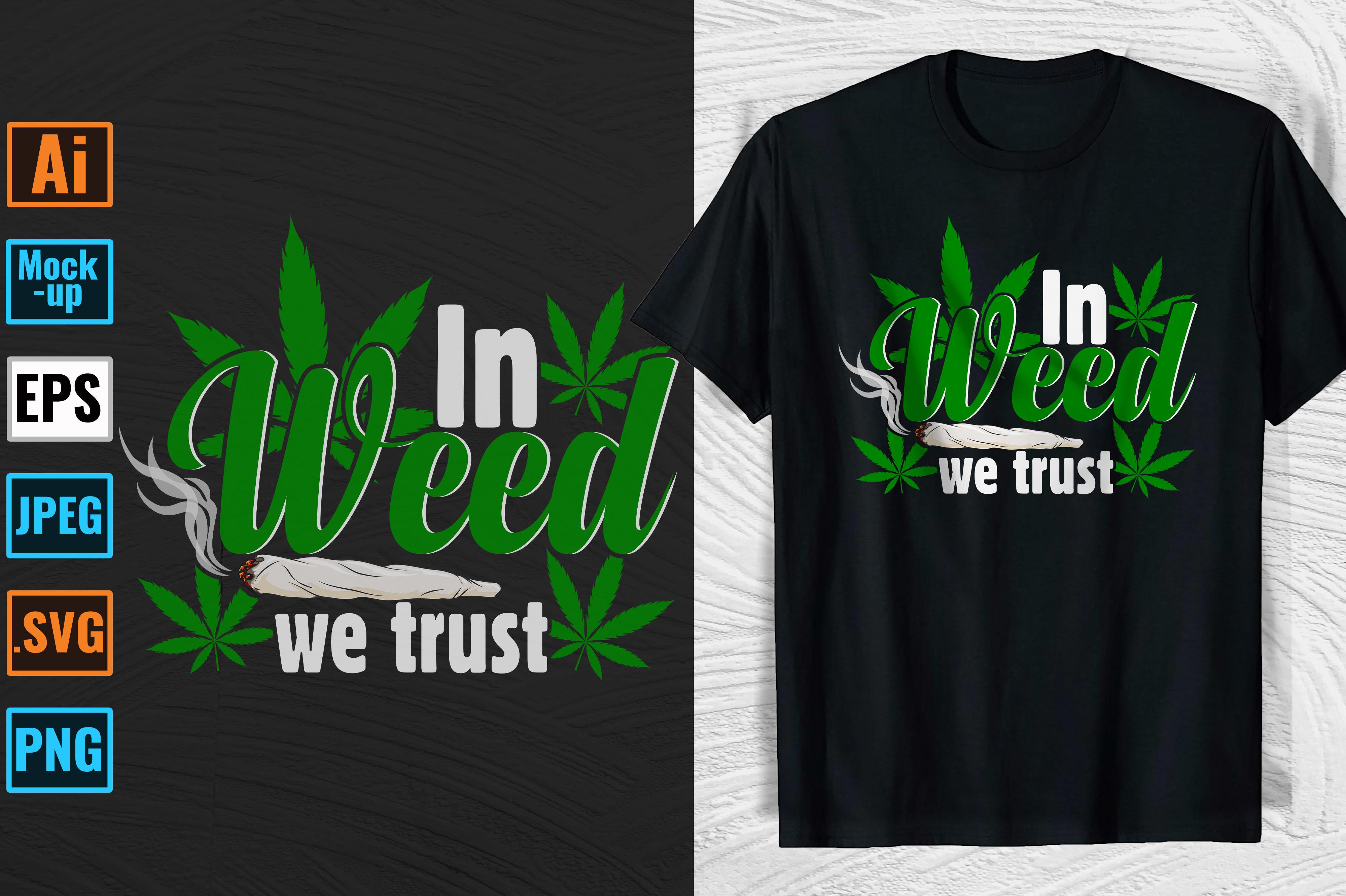 Cannabis Weed T-shirt and Mug Design  23