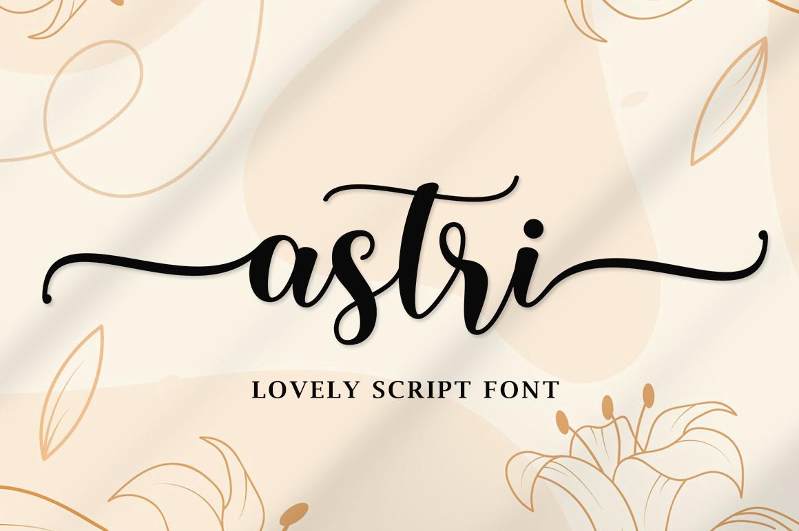 Astri Script Font